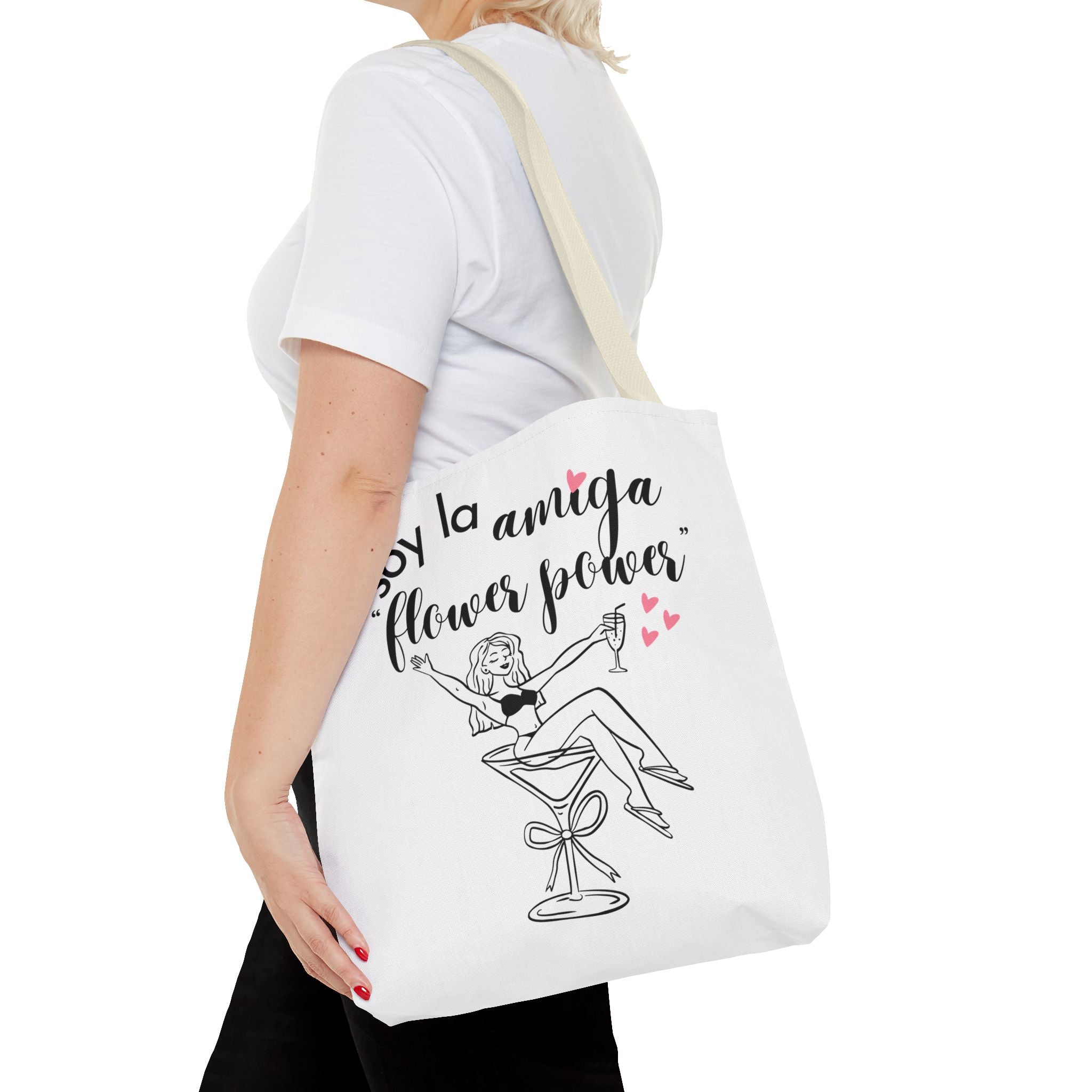 Bolso Tote "Soy la Amiga Flower Power" — Despedida de Soltera