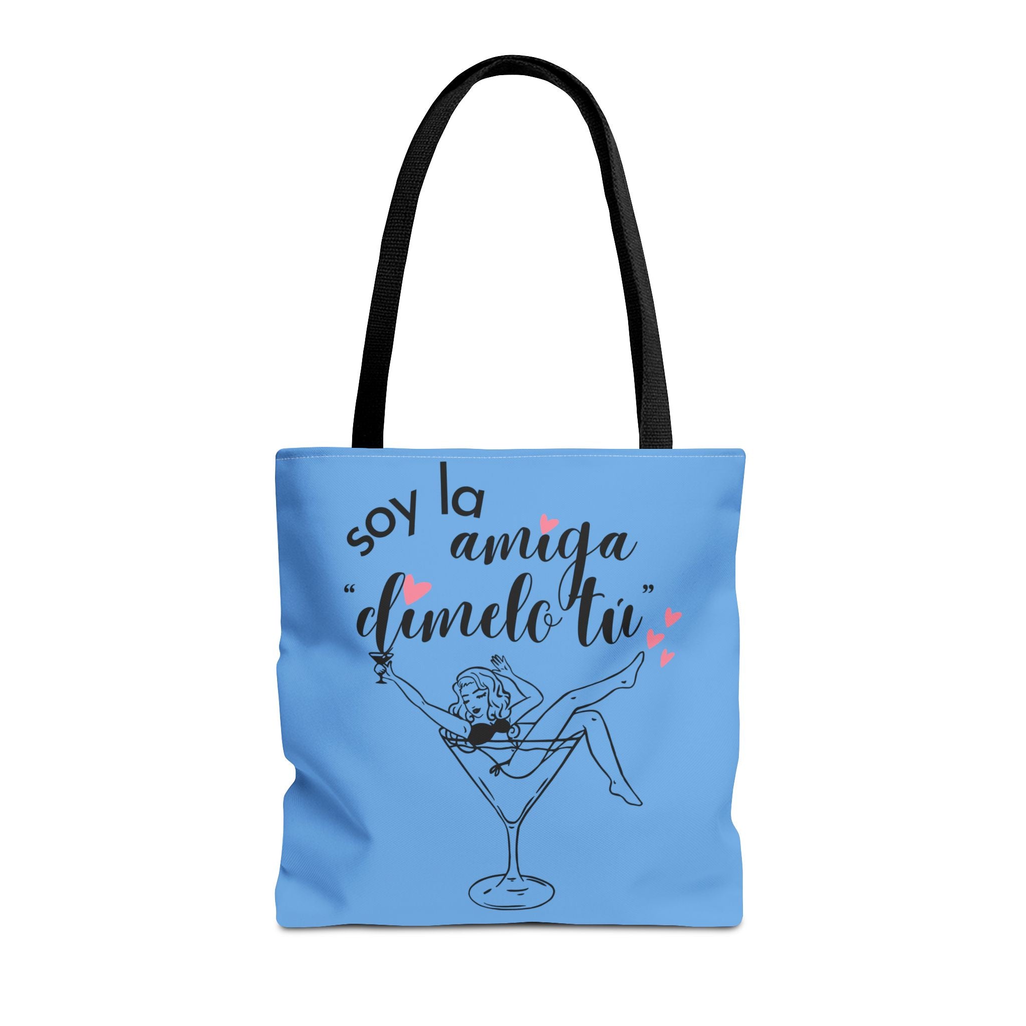 Bridesmaid Tote Bag - "Soy la amiga, dámelo tú" Bachelorette Party AOP Tote