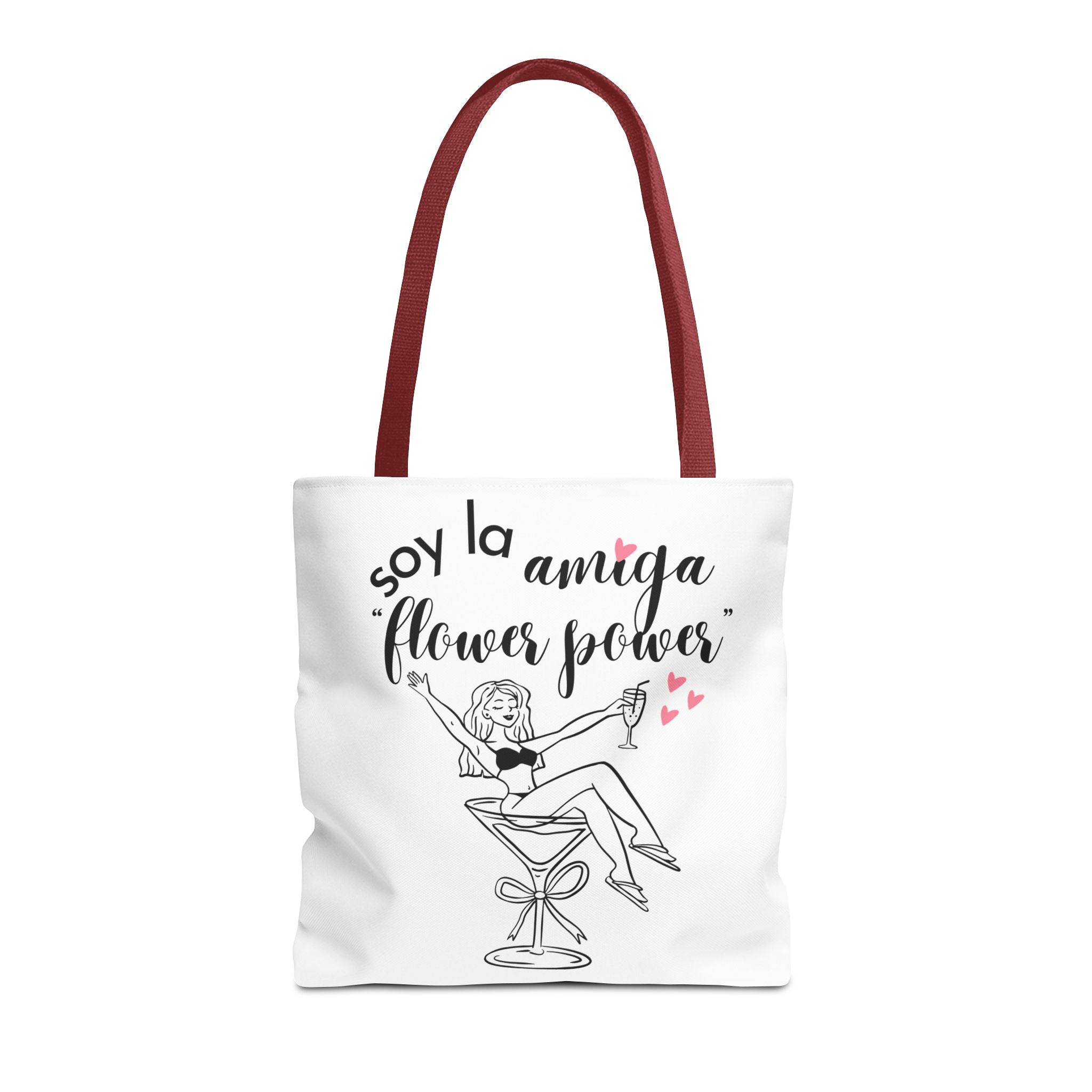 Bolso Tote "Soy la Amiga Flower Power" — Despedida de Soltera