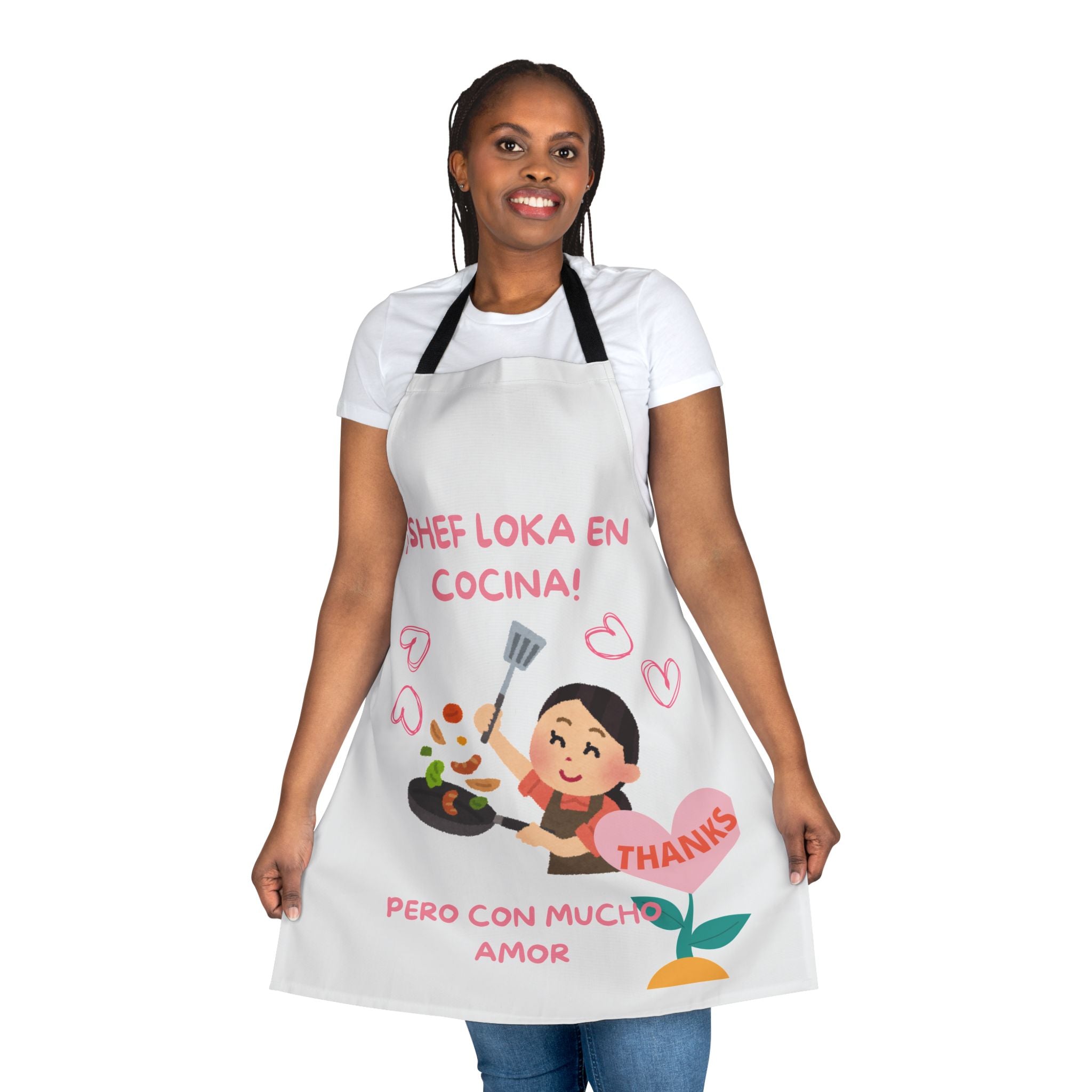 Apron - "¡Shef Loka en Cocina! Pero Con Mucho Amor" Cute Spanish Cooking Apron