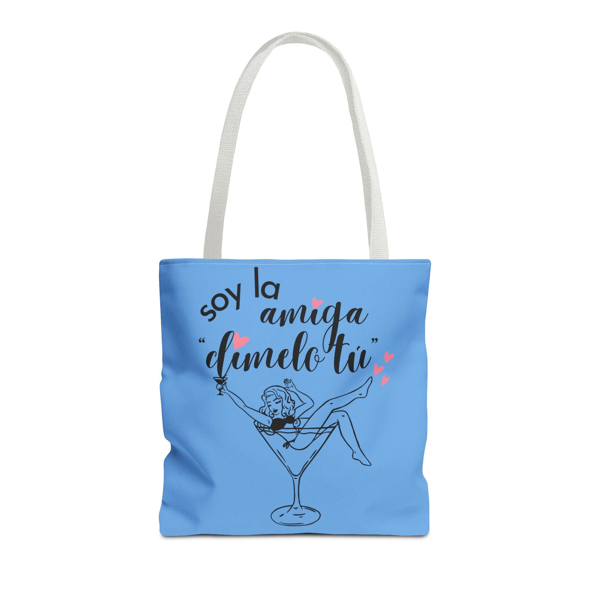 Bridesmaid Tote Bag - "Soy la amiga, dámelo tú" Bachelorette Party AOP Tote