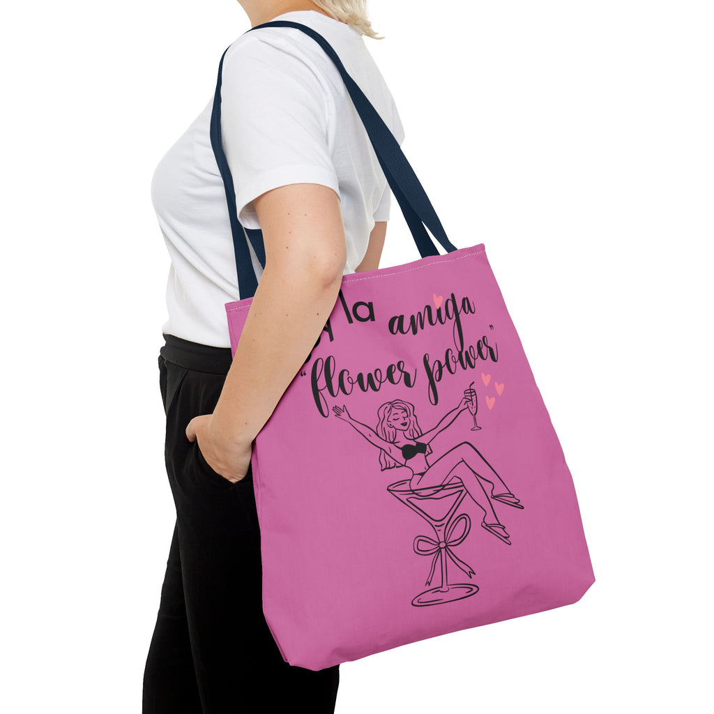 Tote Bag — 'Soy la amiga Flower Power' Bachelorette Bridal Party Tote