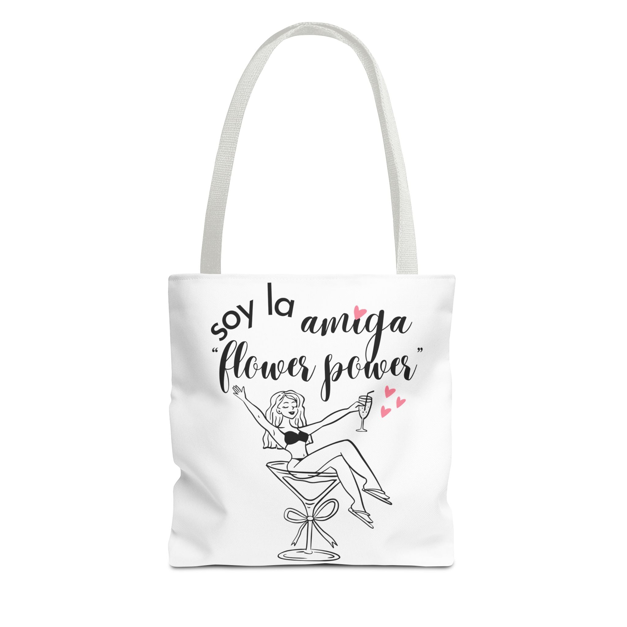 Bolso Tote "Soy la Amiga Flower Power" — Despedida de Soltera