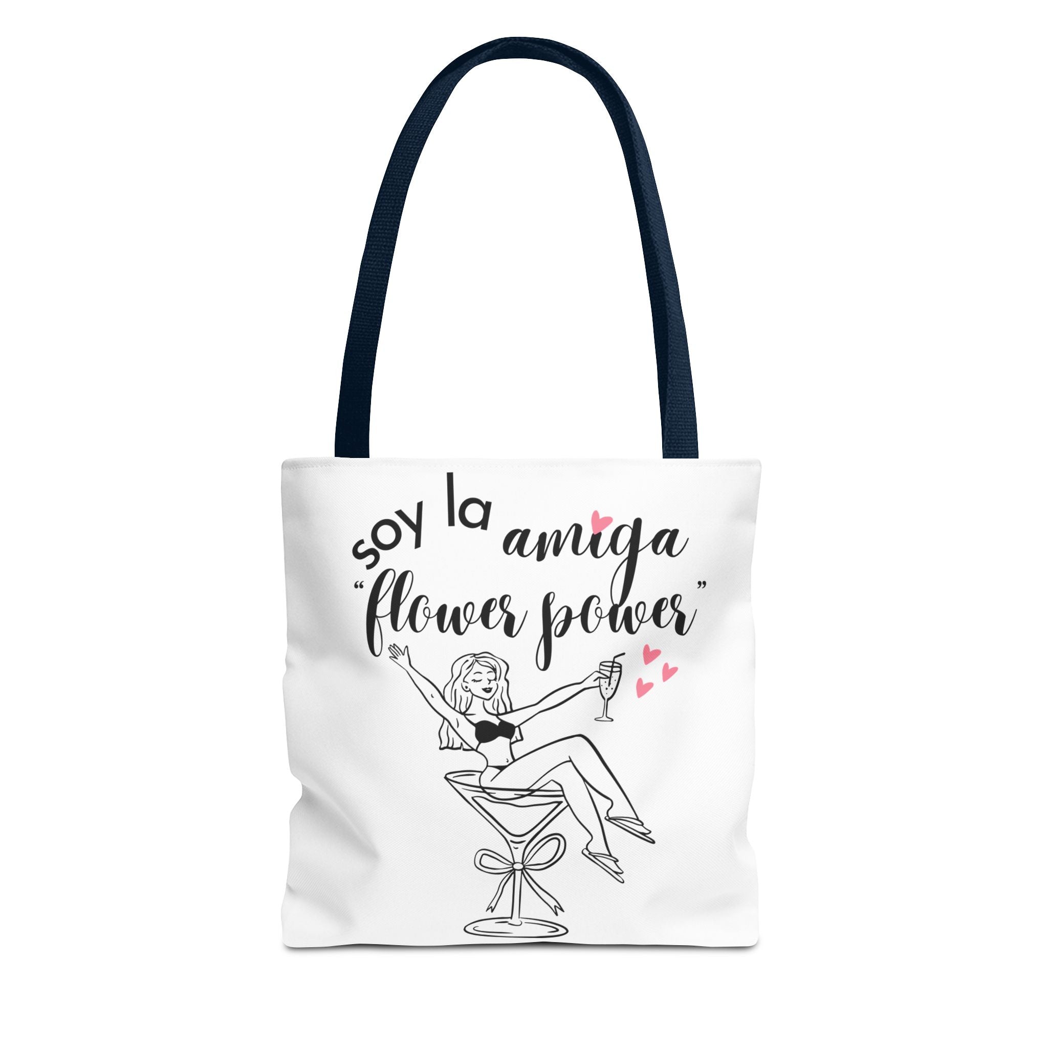 Bolso Tote "Soy la Amiga Flower Power" — Despedida de Soltera