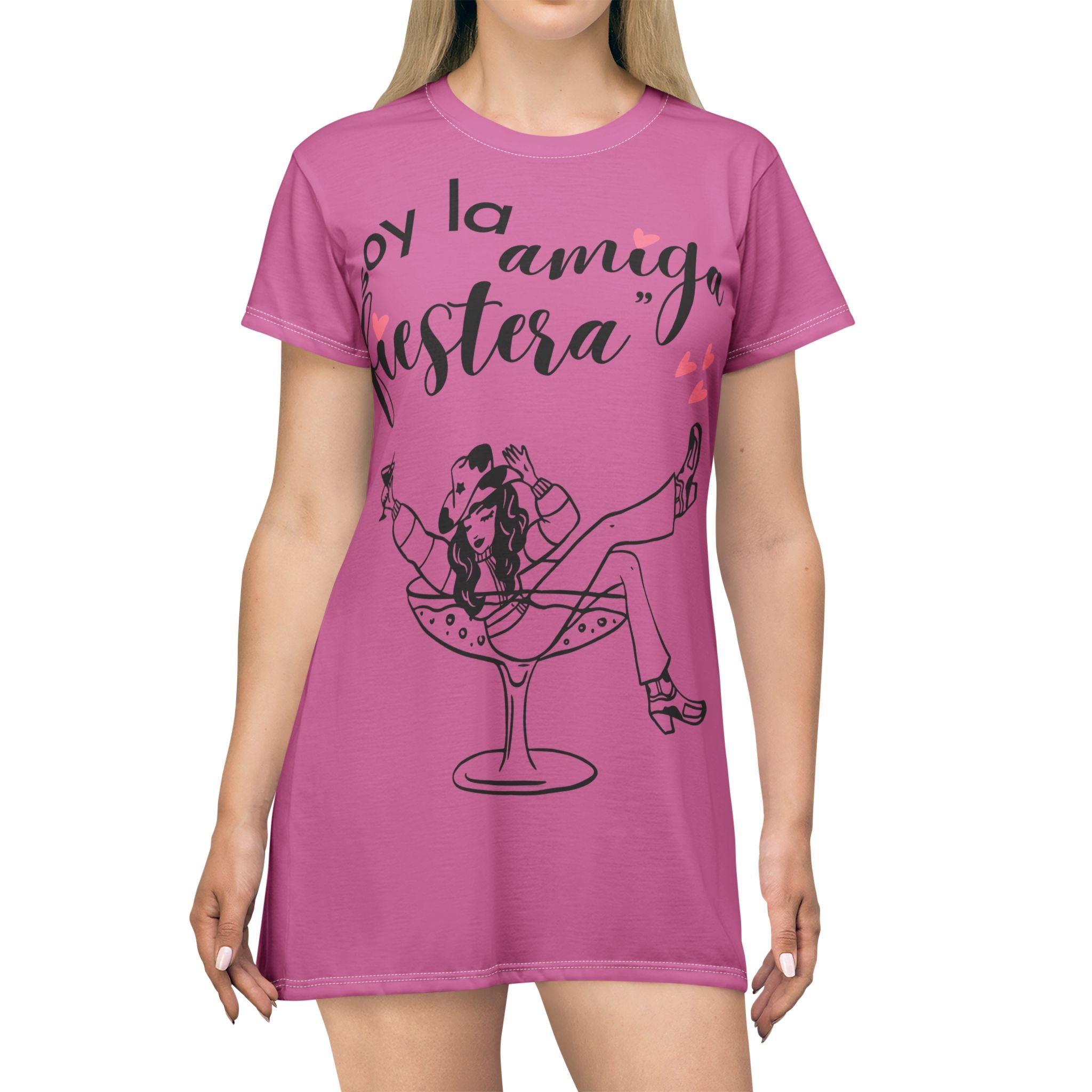 Vestido Camiseta — "Soy la Amiga Fiestera" Despedida de Soltera