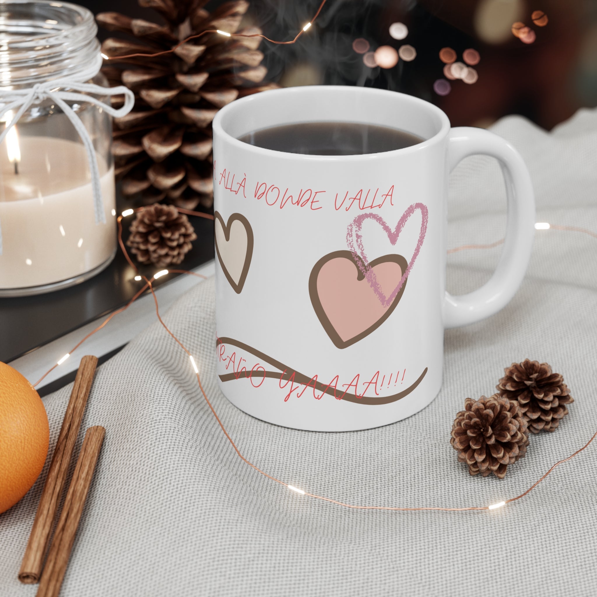 Coffee Mug — Spanish "A la princesa de la casa" Heart Design (11oz)
