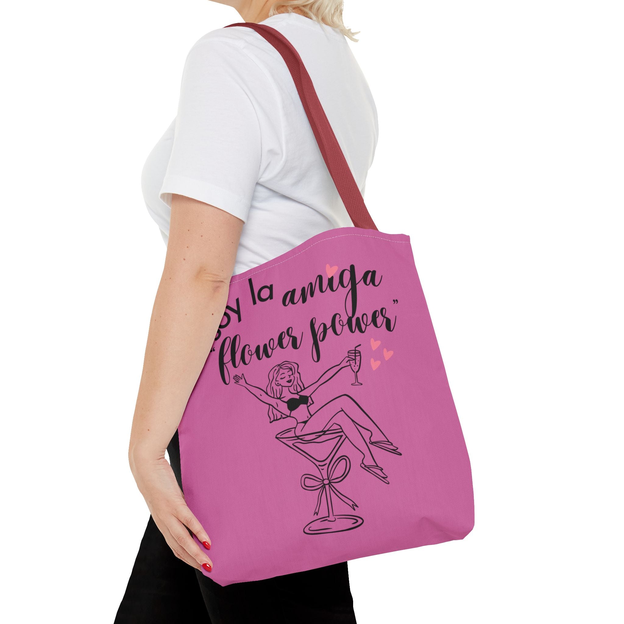 Tote Bag — 'Soy la amiga Flower Power' Bachelorette Bridal Party Tote