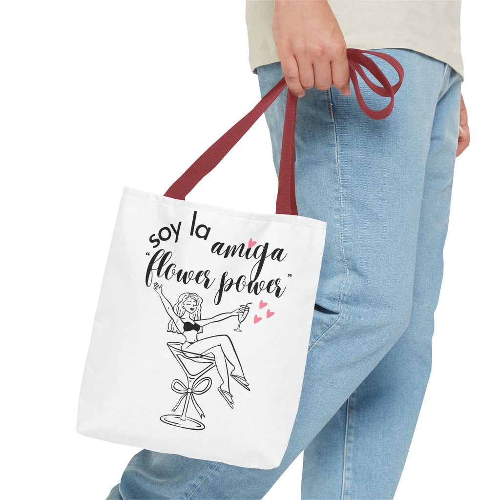 Bolso Tote "Soy la Amiga Flower Power" — Despedida de Soltera