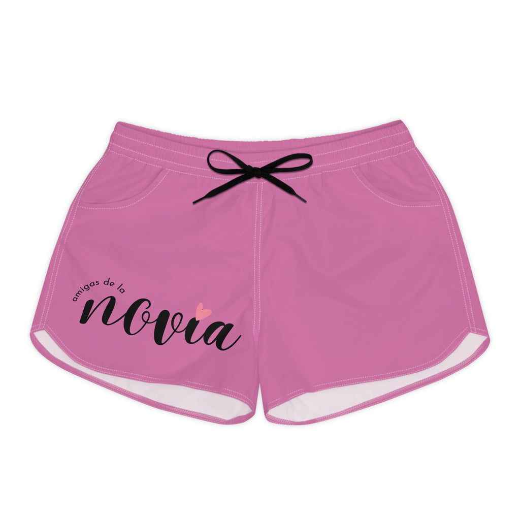 Bridesmaid 'Novia' Pink Lounge Shorts — Bachelorette & Wedding Party Sleepwear