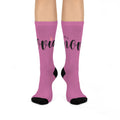 Calcetines Personalizados Amigas de la Novia — Diseño Script con Corazón