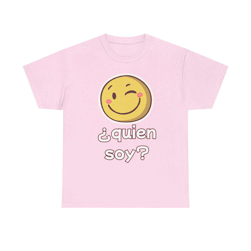 Graphic Tee — "¿Quién soy? / La madre feliz" Smiley & Retro Mom