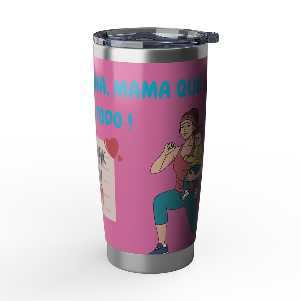 Thank You Mom 20oz Tumbler — Fitness Mom Design (Spanish)