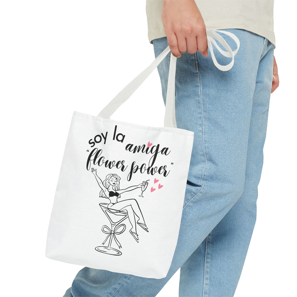 Bolso Tote "Soy la Amiga Flower Power" — Despedida de Soltera