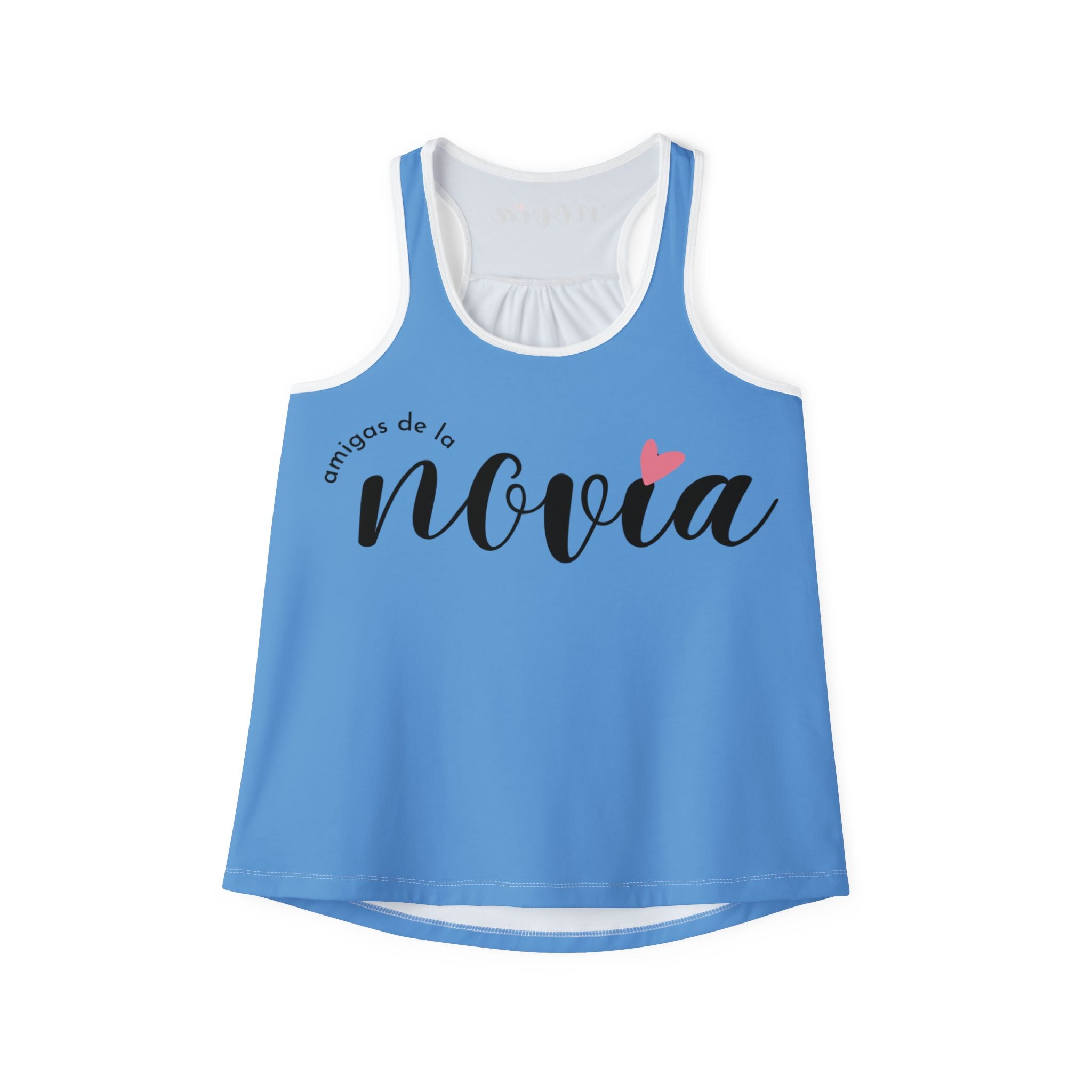 Camiseta de Tirantes — "Amigas de la Novia" Azul (Espalda Nadadora)