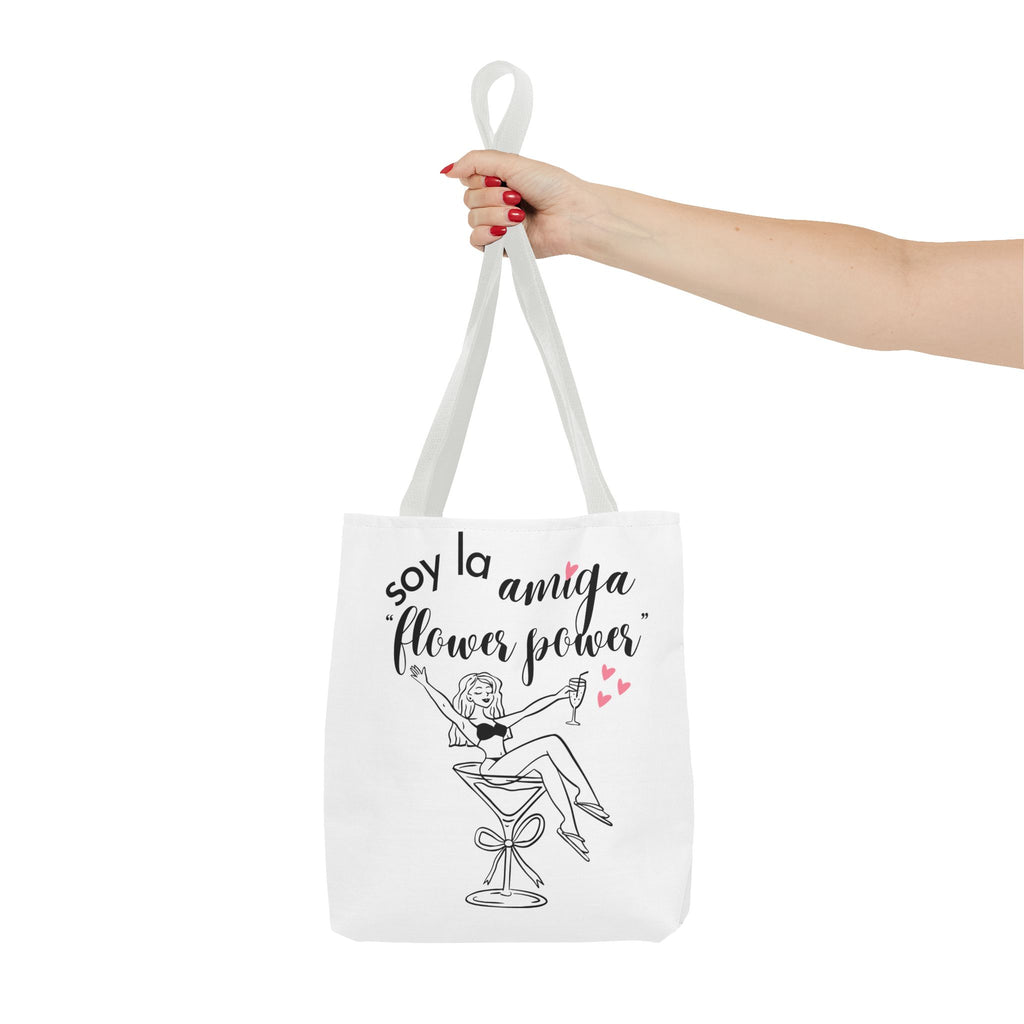 Bolso Tote "Soy la Amiga Flower Power" — Despedida de Soltera