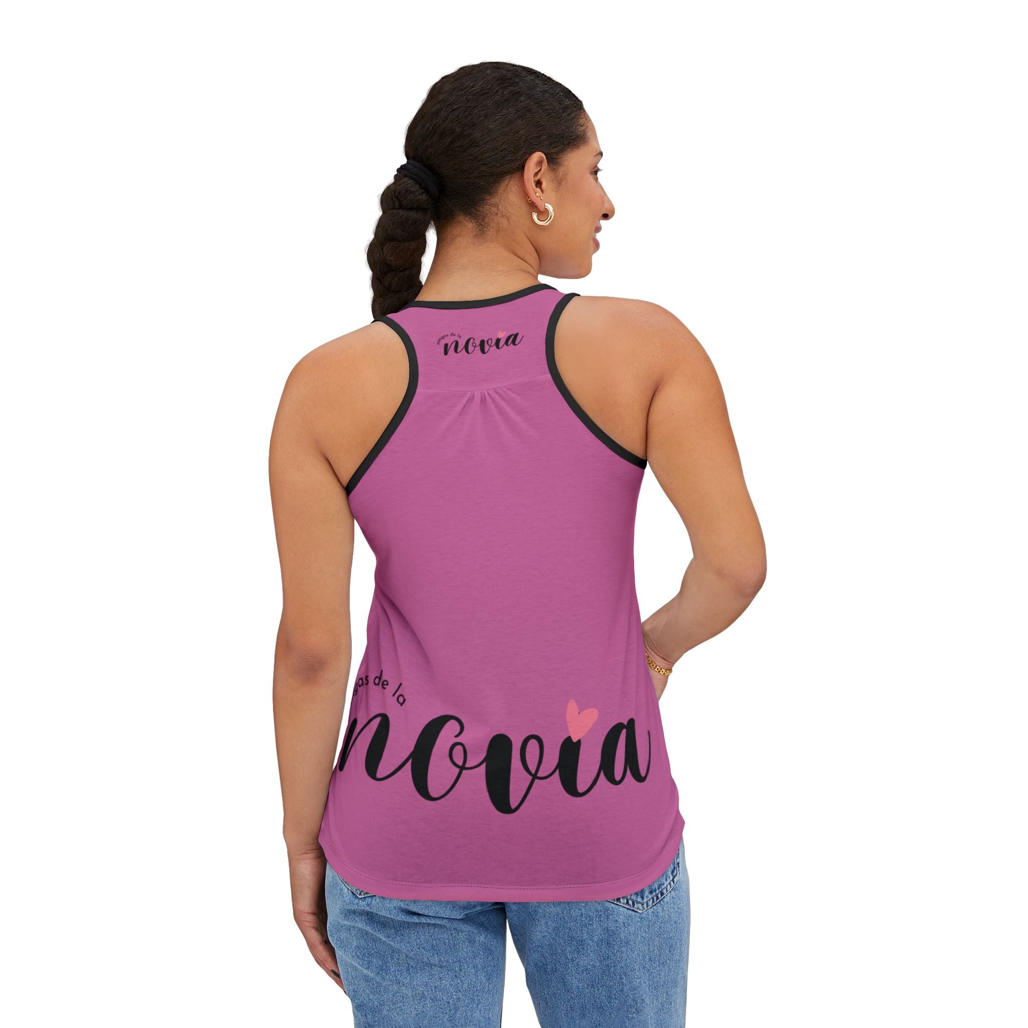 Camiseta de Tirantes — "Soy la Amiga, Dímelo Tú" Despedida de Soltera (Rosa)