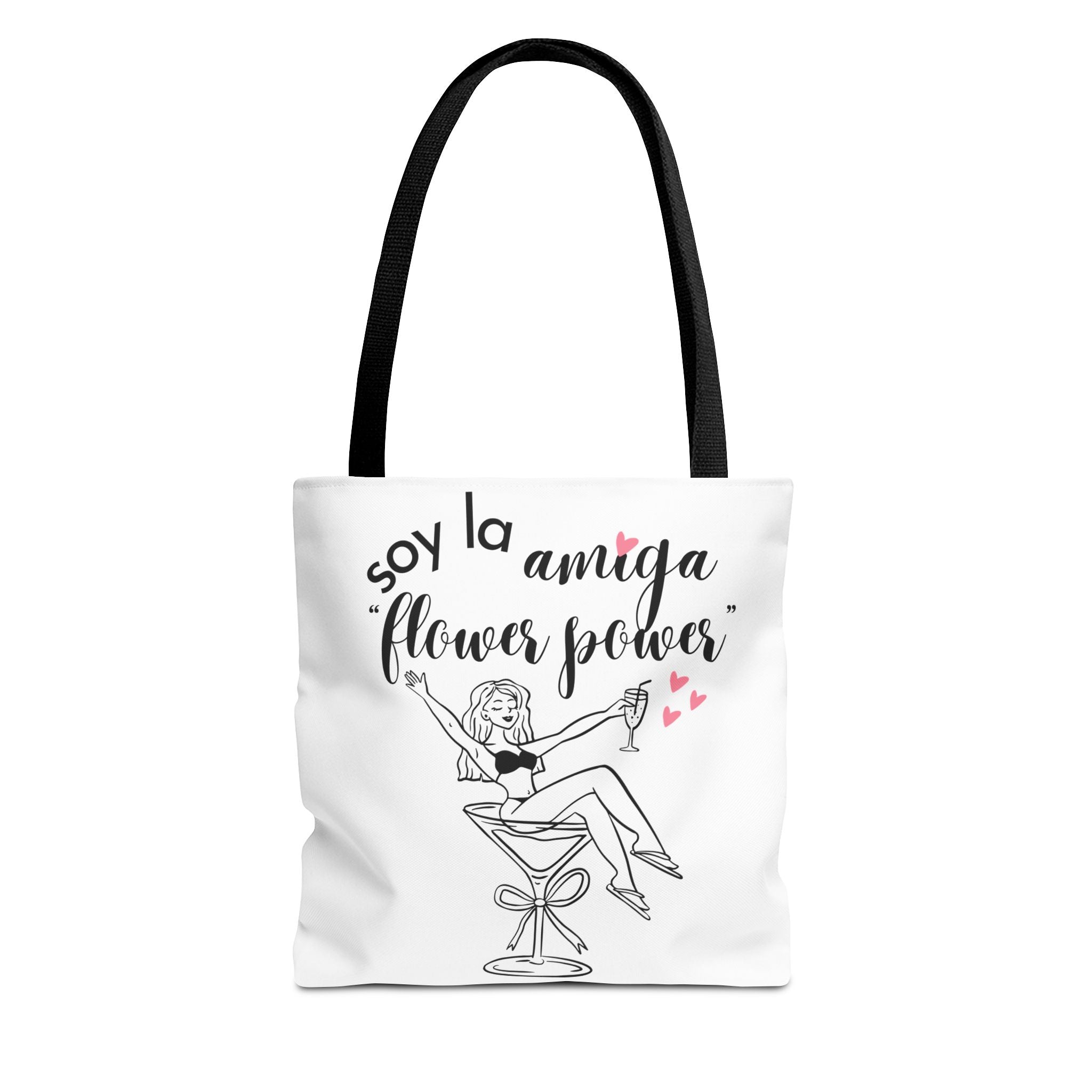 Bolso Tote "Soy la Amiga Flower Power" — Despedida de Soltera
