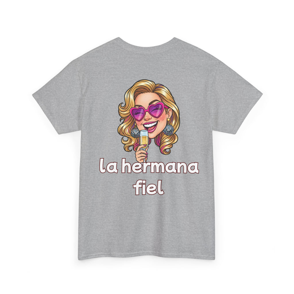 T-Shirt — "¿Quién soy? / la hermana fiel" Smiley Spanish Graphic Tee