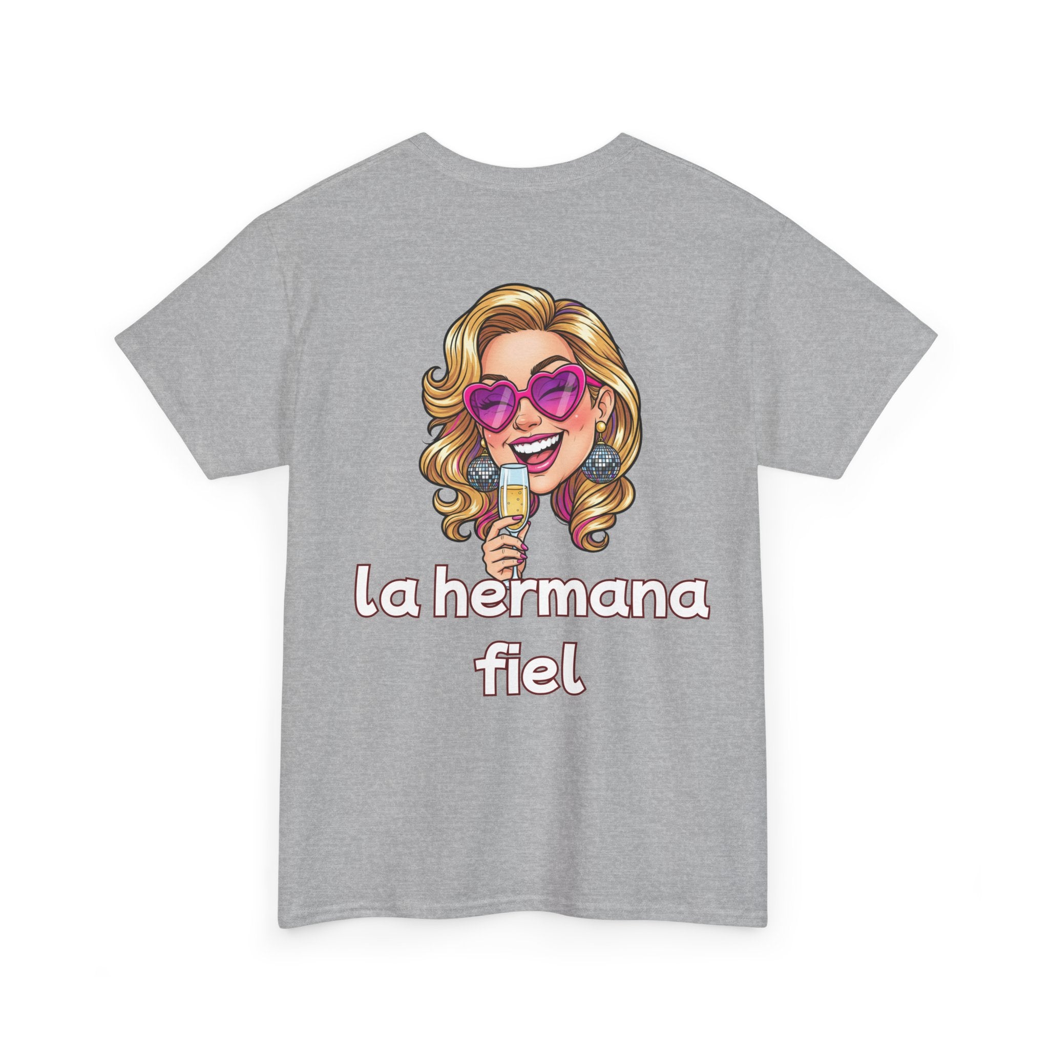 T-Shirt — "¿Quién soy? / la hermana fiel" Smiley Spanish Graphic Tee