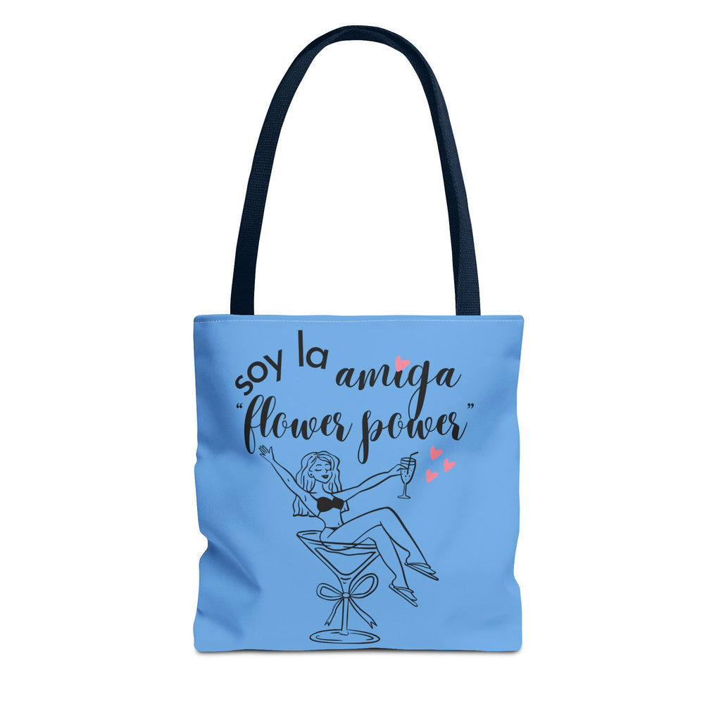 Tote Bag — "Soy la amiga flower power" Bridal Party Tote (Gracias de la Novia)