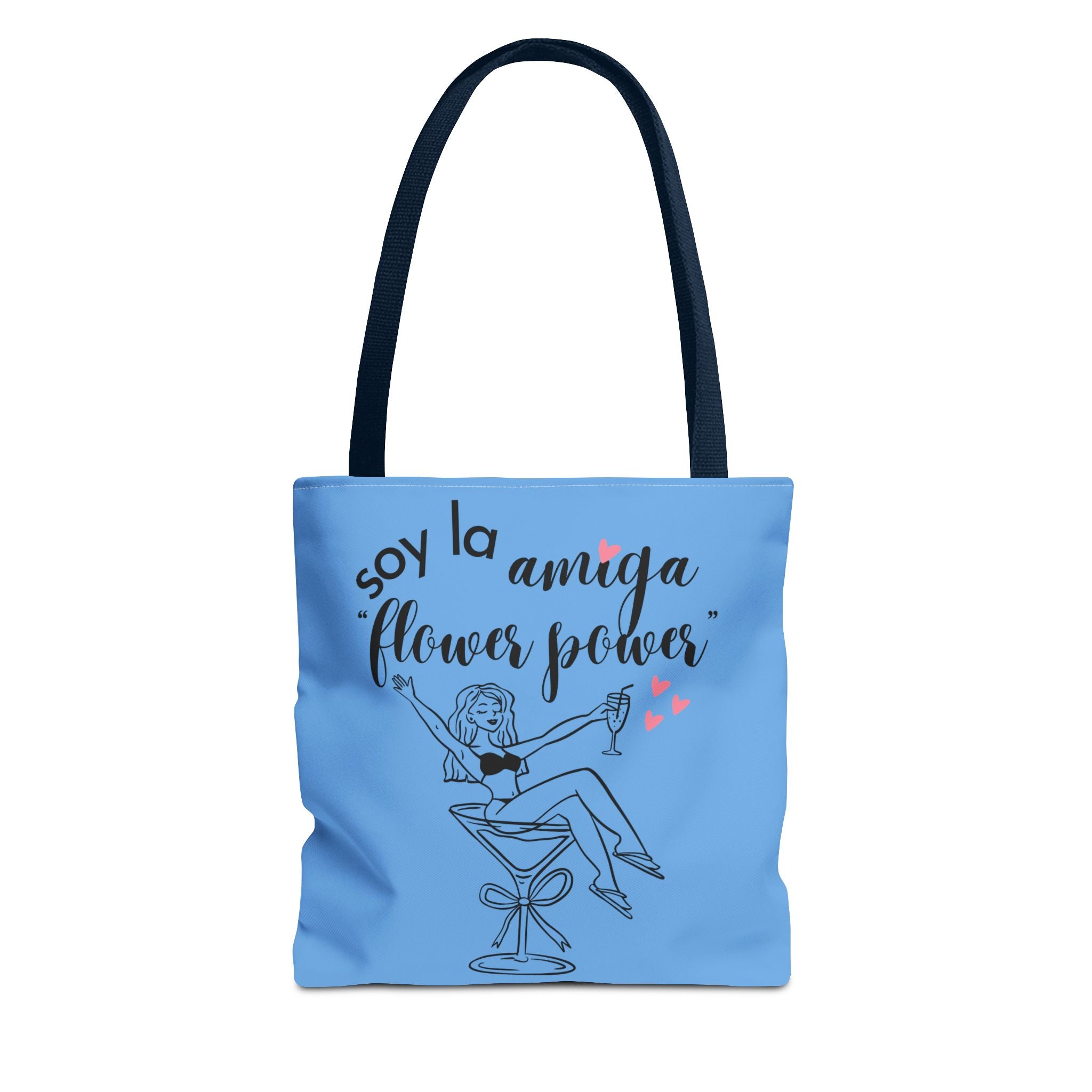 Tote Bag — "Soy la amiga flower power" Bridal Party Tote (Gracias de la Novia)