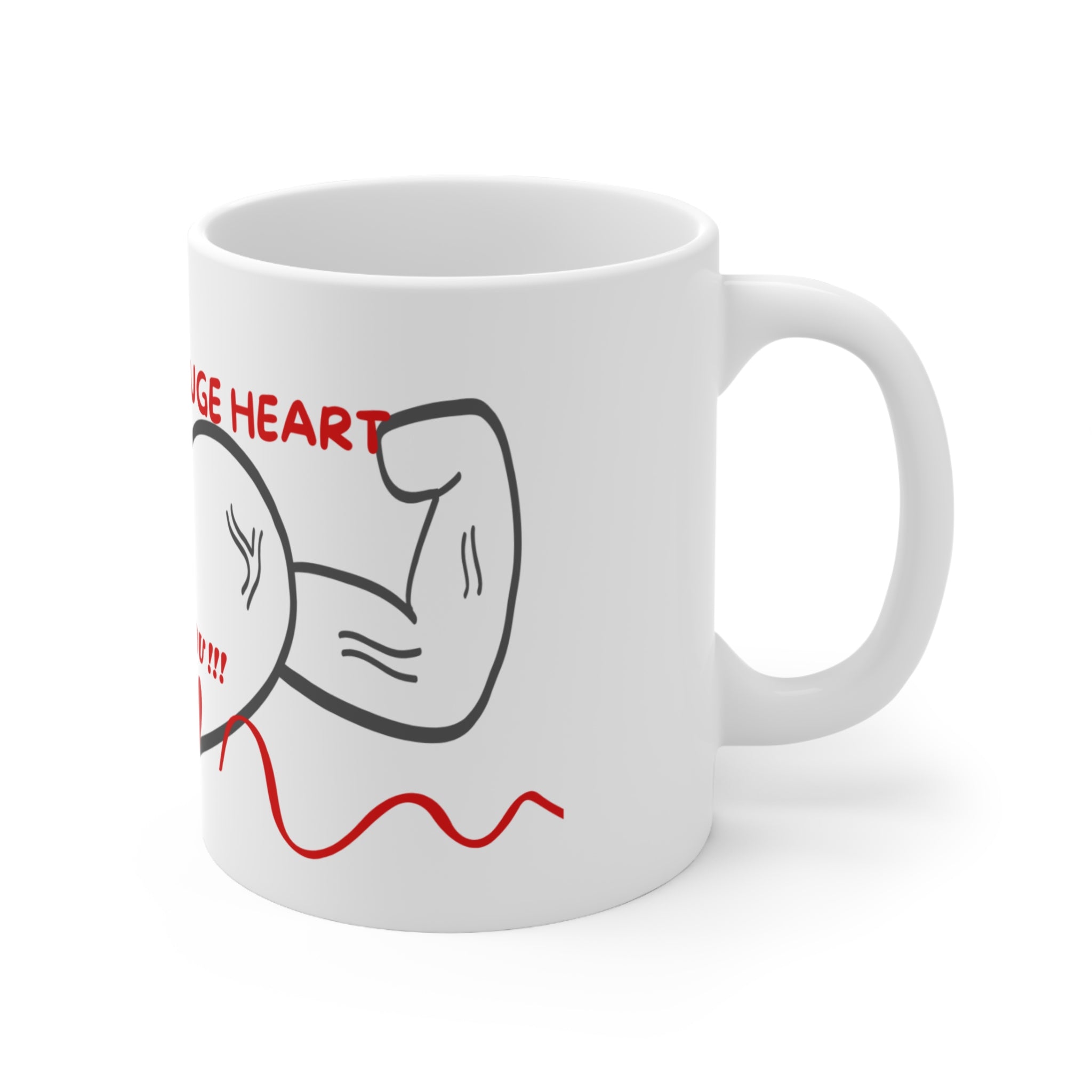 Taza "Papá Fuerte, Corazón Enorme" — Diseño Día del Padre (11oz/15oz)