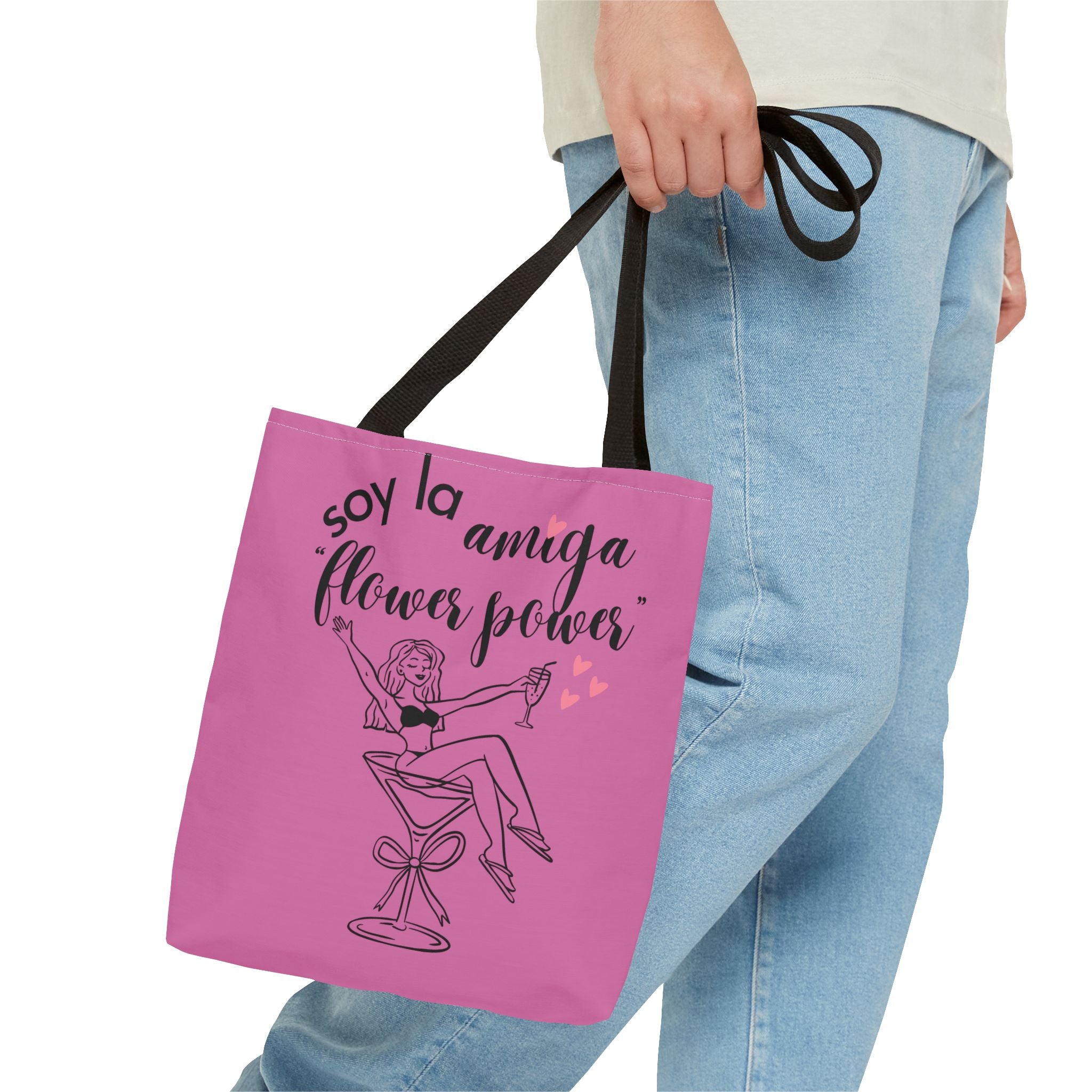 Tote Bag — 'Soy la amiga Flower Power' Bachelorette Bridal Party Tote