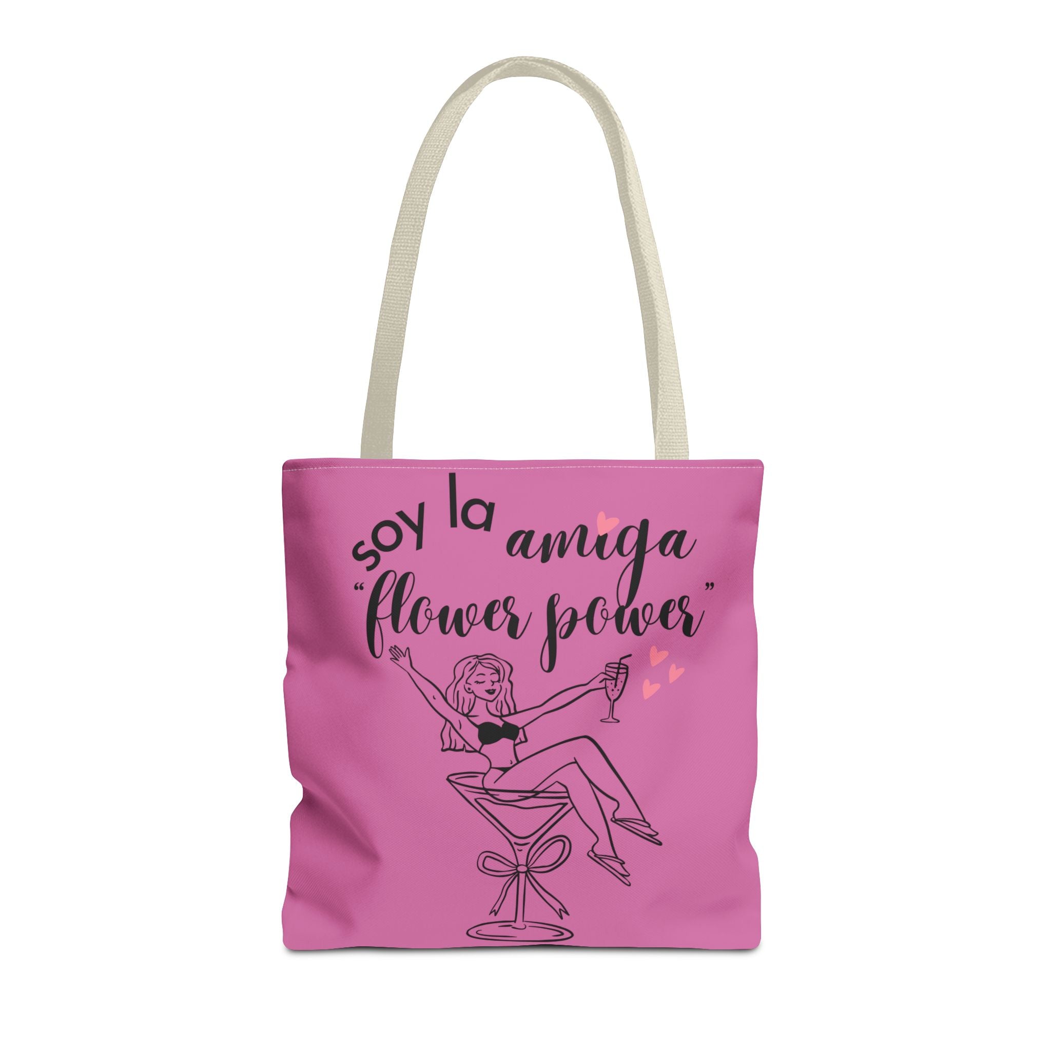 Tote Bag — 'Soy la amiga Flower Power' Bachelorette Bridal Party Tote