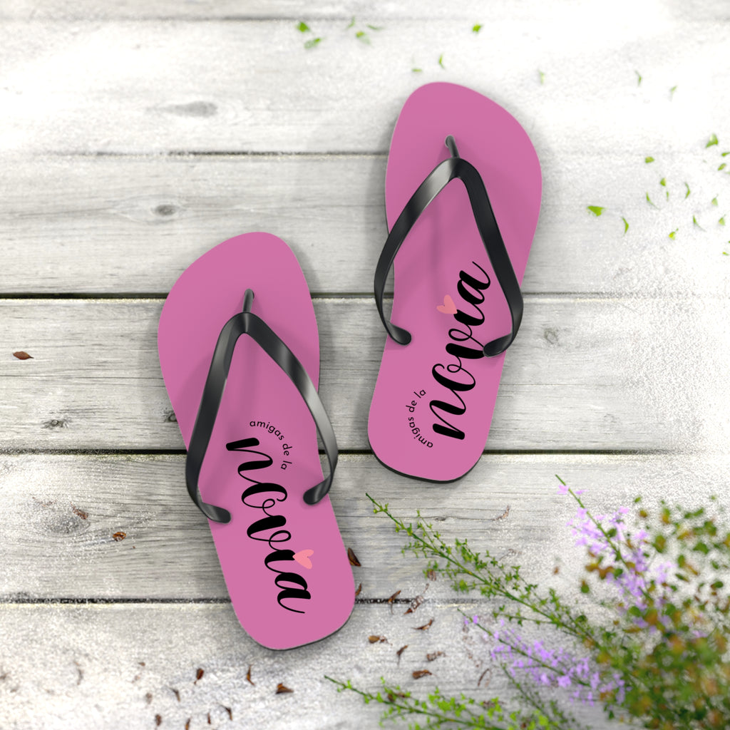 Chanclas Rosas Personalizadas ‘Megan’ — Sandalias de Playa con Nombre