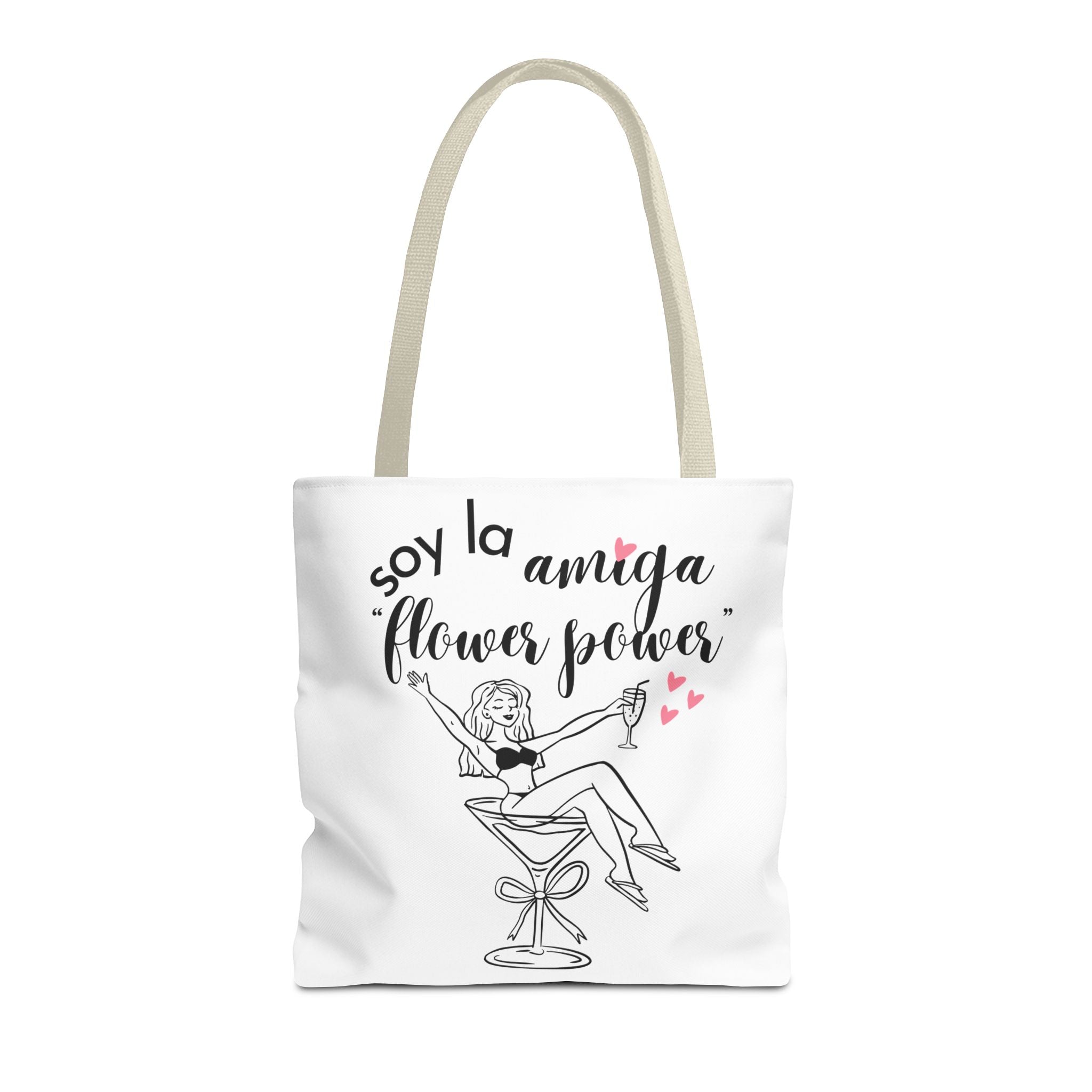 Bolso Tote "Soy la Amiga Flower Power" — Despedida de Soltera