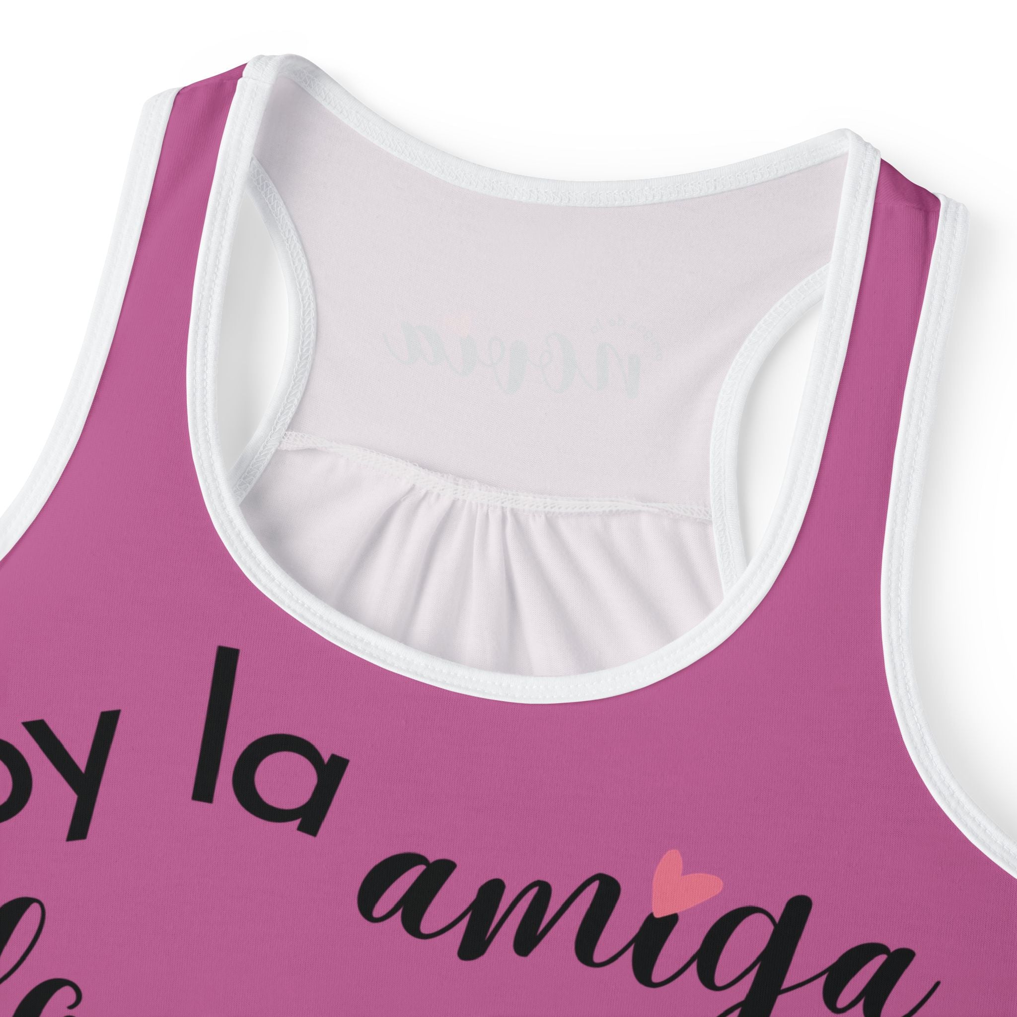 Camiseta de Tirantes — "Soy la Amiga Flower Power" Despedida de Soltera (Amiga de la Novia)