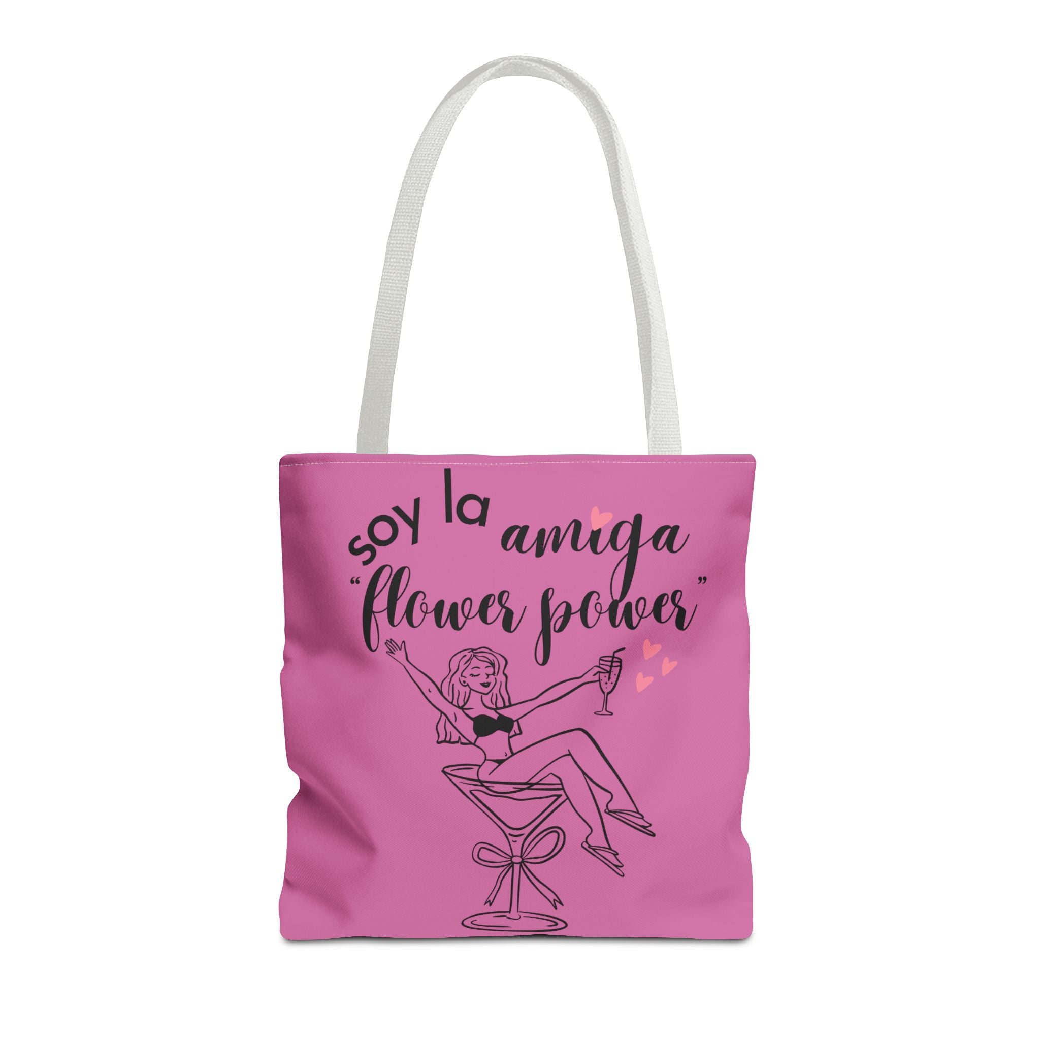 Tote Bag — 'Soy la amiga Flower Power' Bachelorette Bridal Party Tote