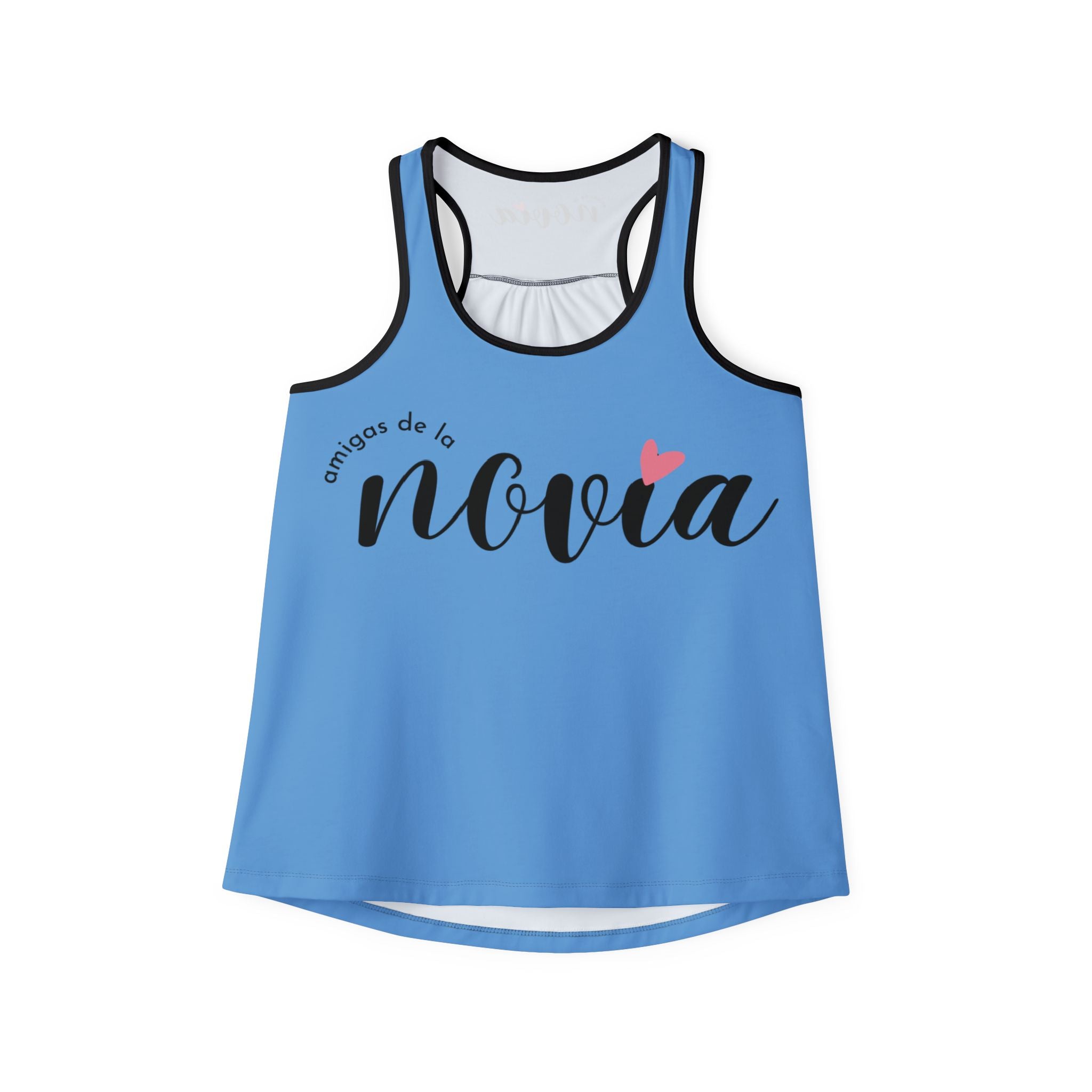 Camiseta de Tirantes — "Amigas de la Novia" Azul (Espalda Nadadora)