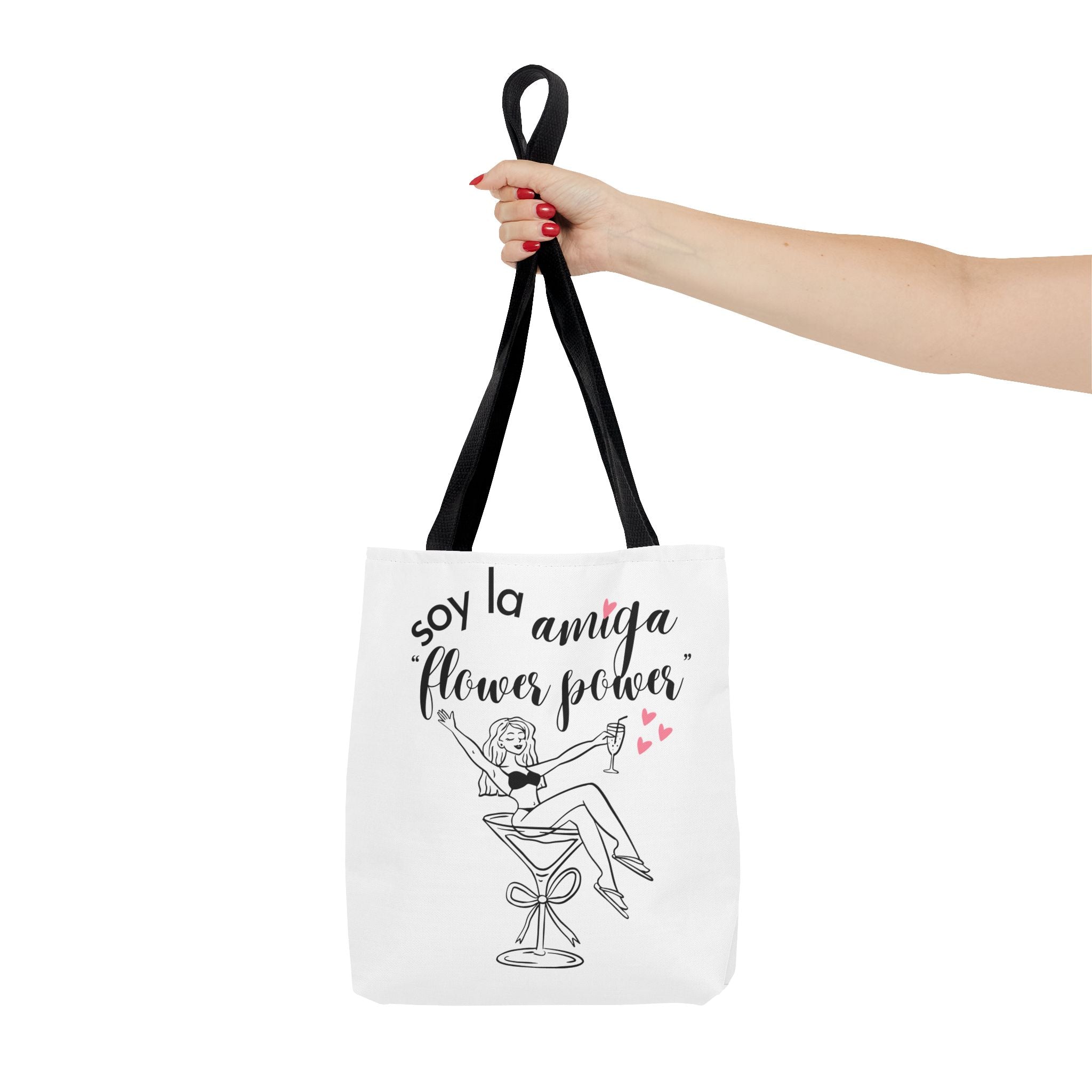 Bolso Tote "Soy la Amiga Flower Power" — Despedida de Soltera