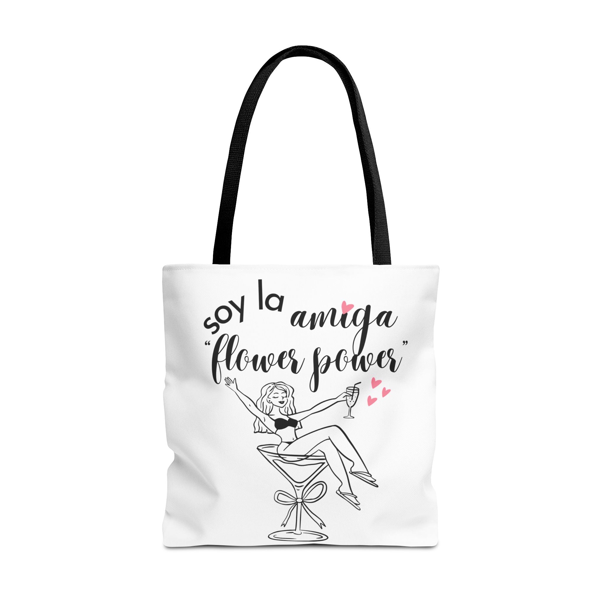 Bolso Tote "Soy la Amiga Flower Power" — Despedida de Soltera