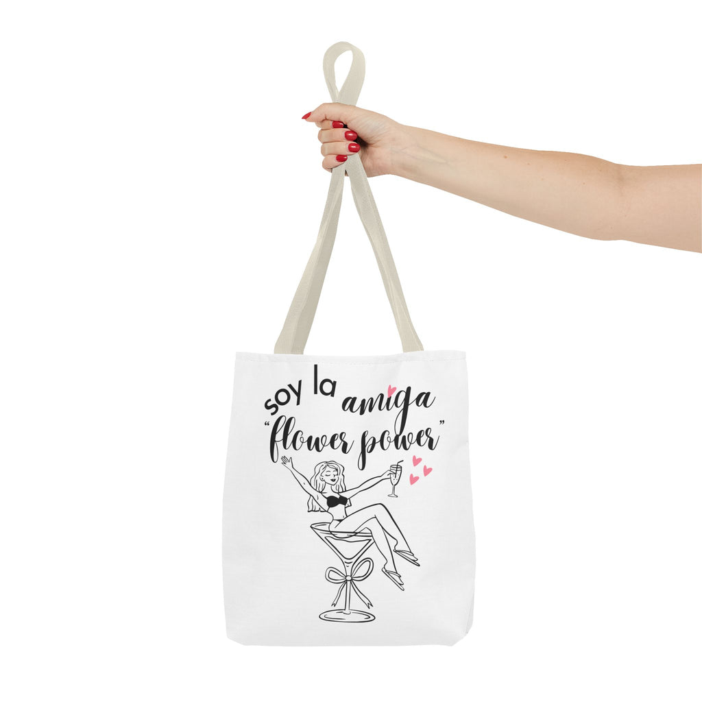 Bolso Tote "Soy la Amiga Flower Power" — Despedida de Soltera