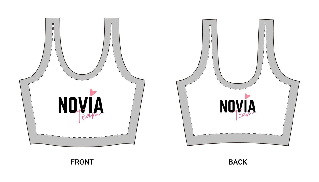 Top Deportivo Novia Team — Crop Top Atlético con Corazón