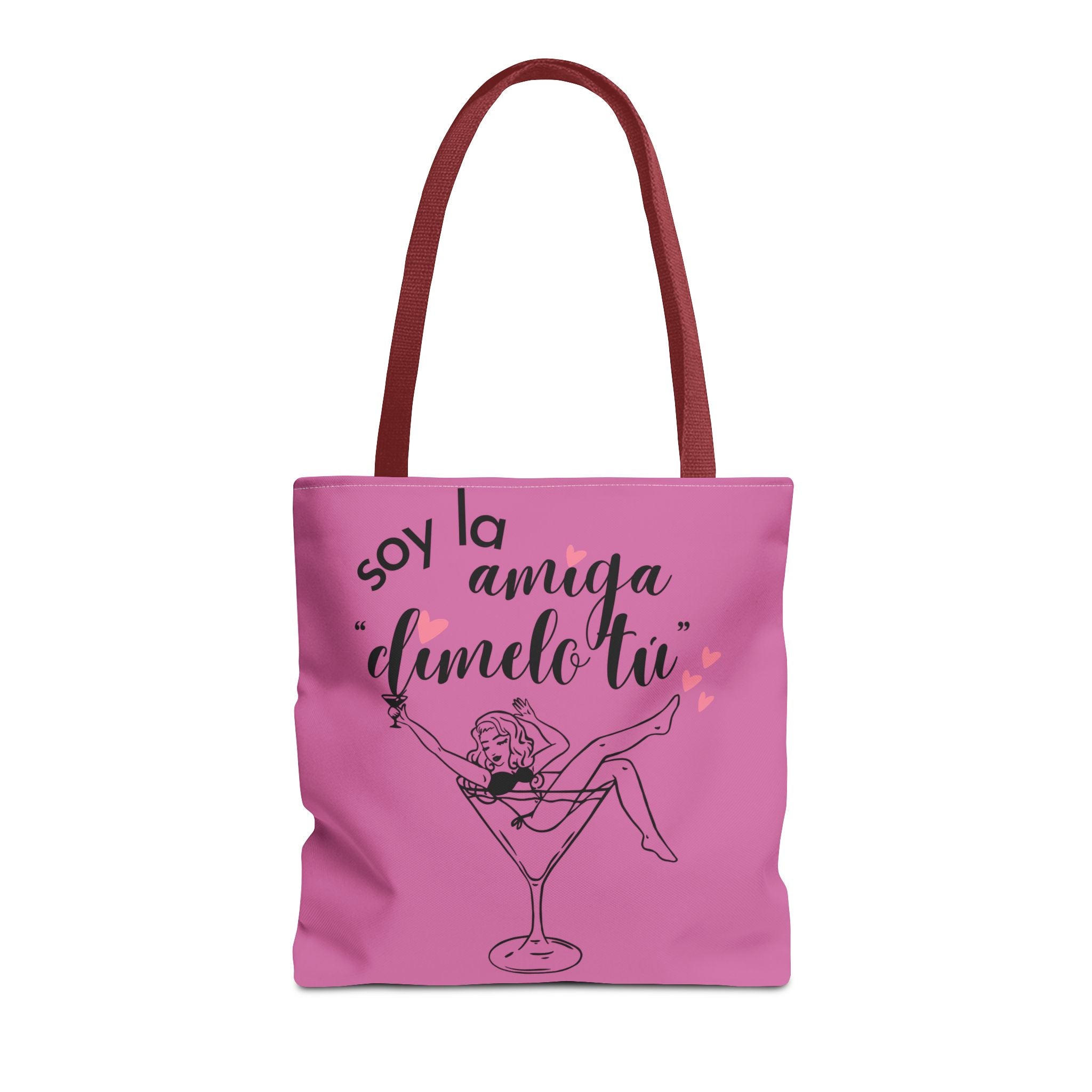 Tote — "Soy la amiga: dímelo tú" Pink Cocktail Tote