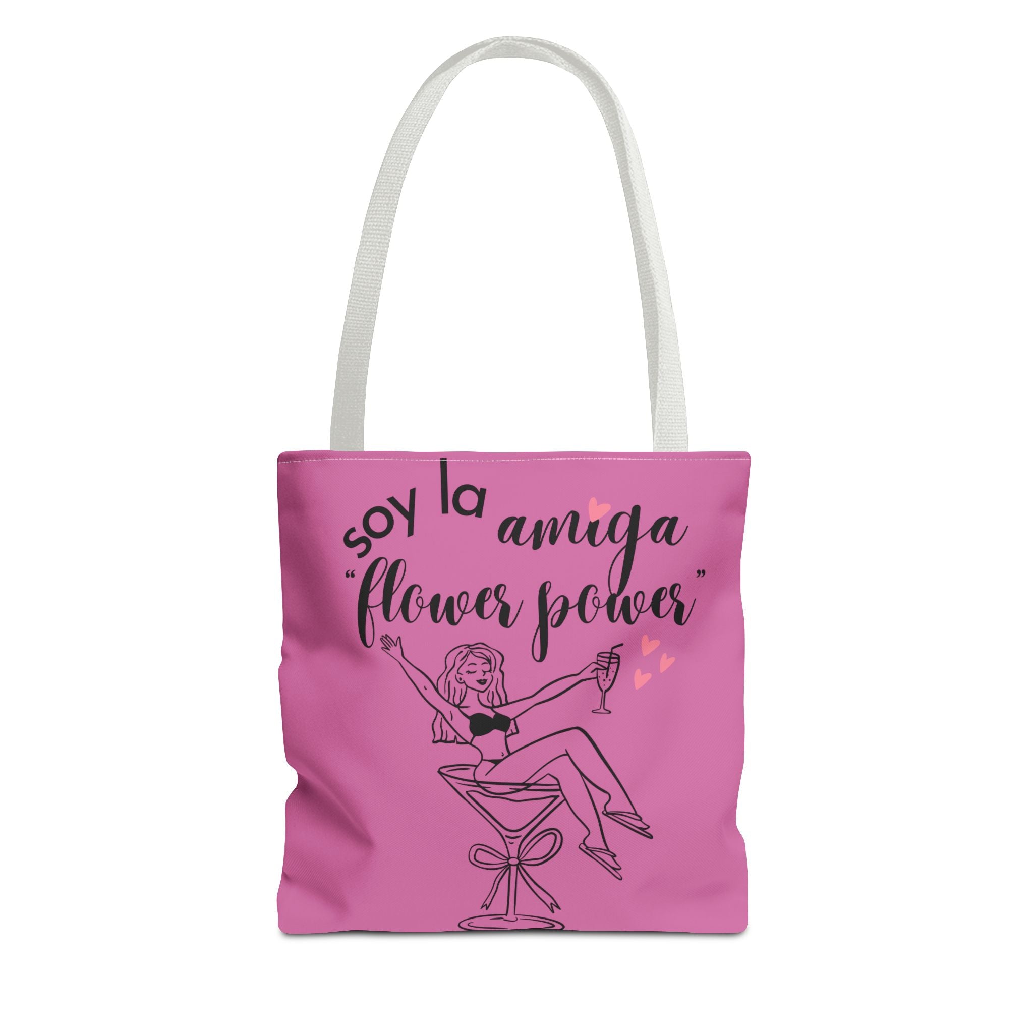 Tote Bag — 'Soy la amiga Flower Power' Bachelorette Bridal Party Tote