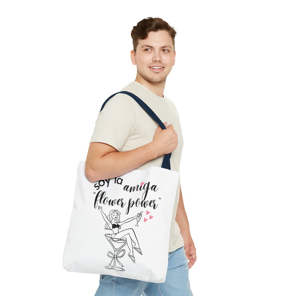 Bolso Tote "Soy la Amiga Flower Power" — Despedida de Soltera