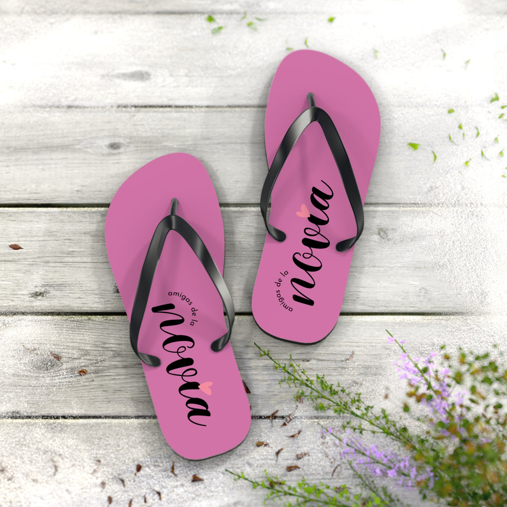Chanclas Rosas Personalizadas ‘Megan’ — Sandalias de Playa con Nombre