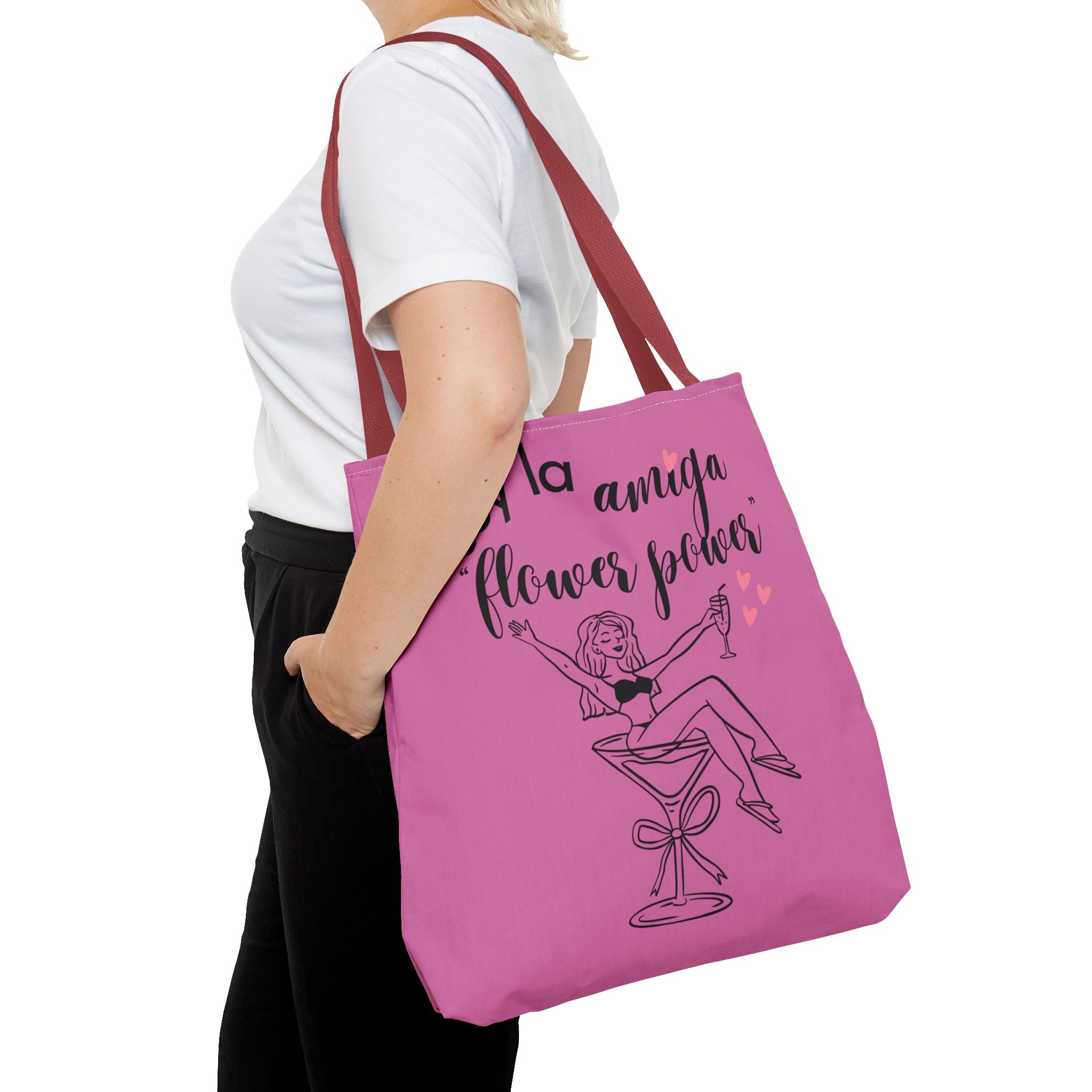 Tote Bag — 'Soy la amiga Flower Power' Bachelorette Bridal Party Tote