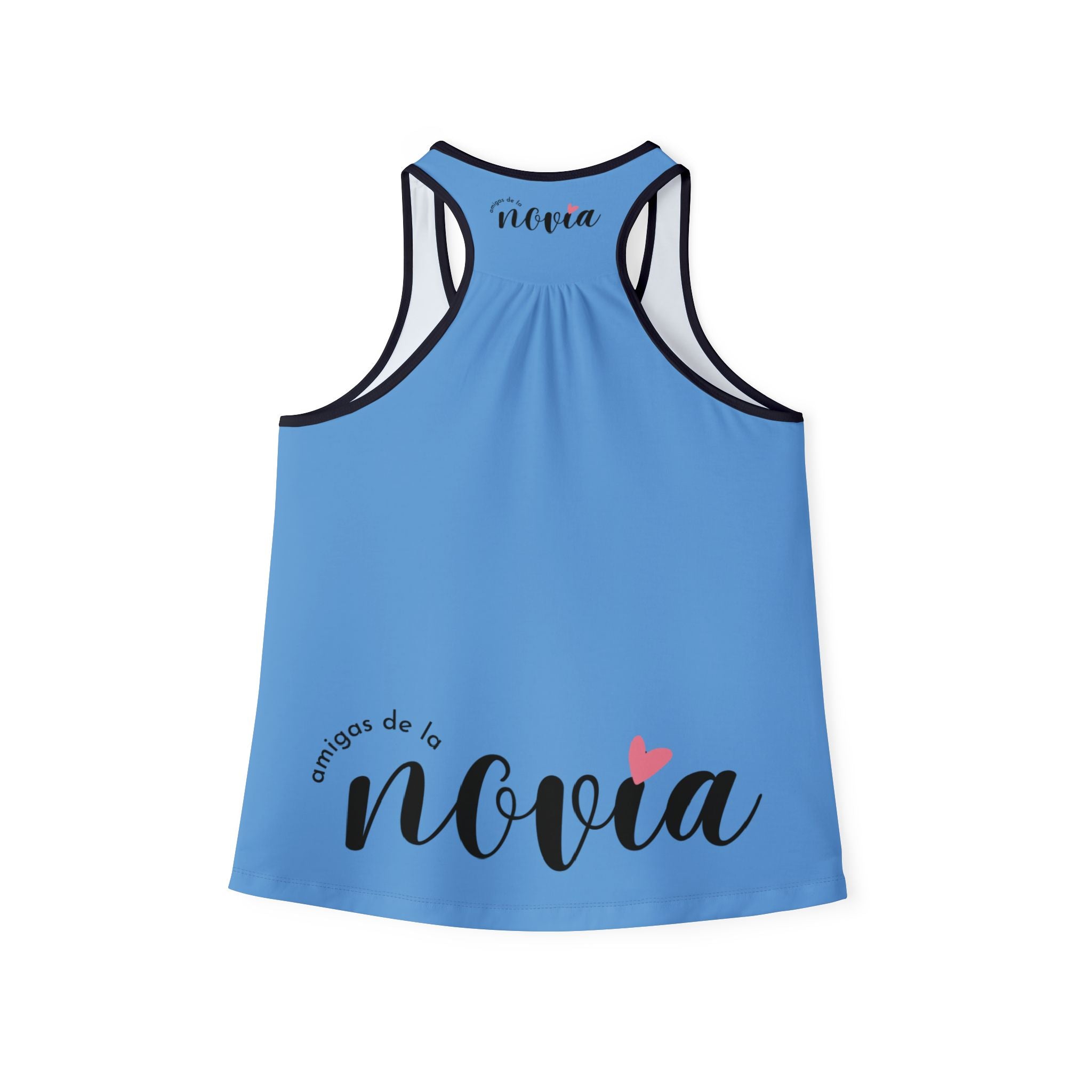 Camiseta de Tirantes — "Amigas de la Novia" Azul (Espalda Nadadora)