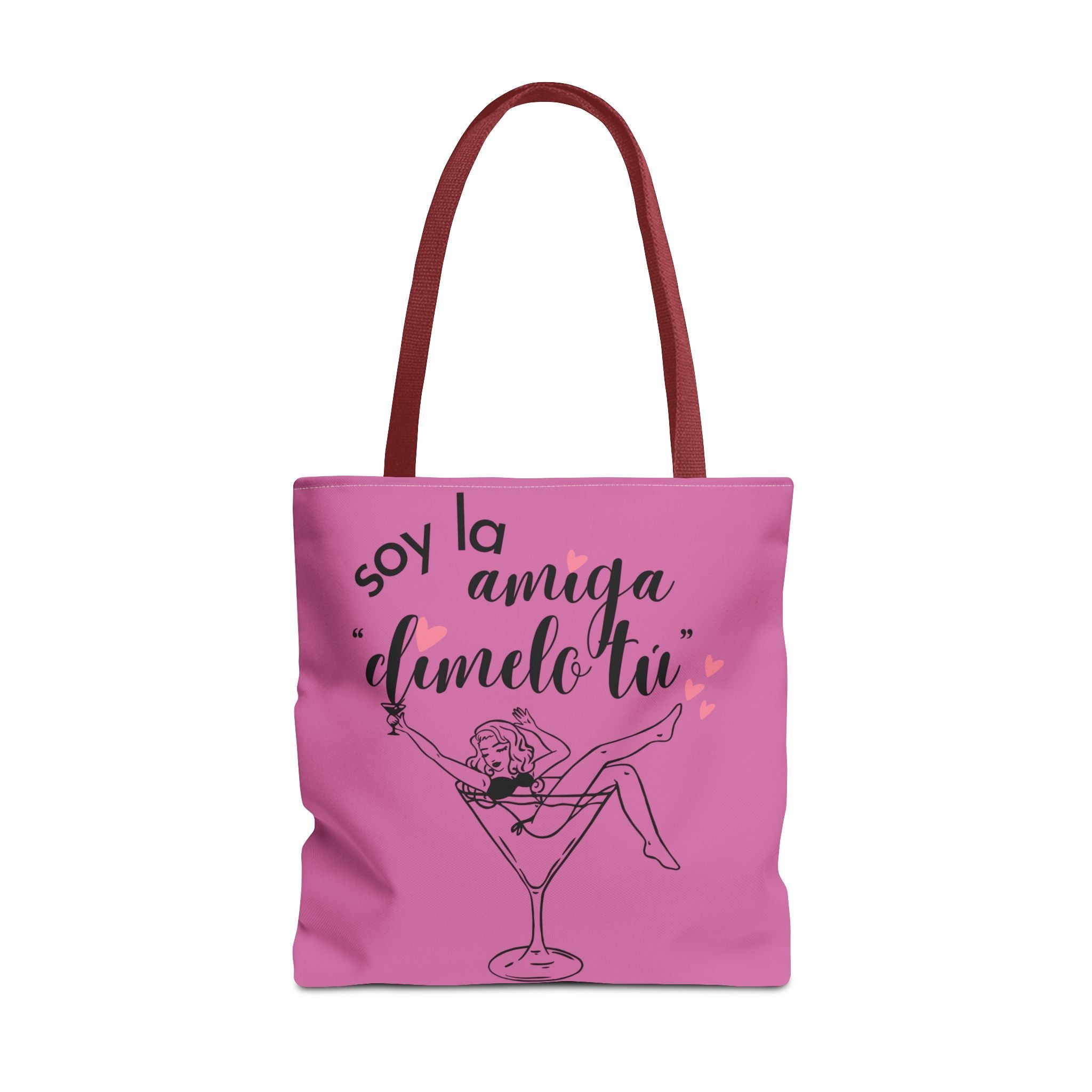 Tote — "Soy la amiga: dímelo tú" Pink Cocktail Tote