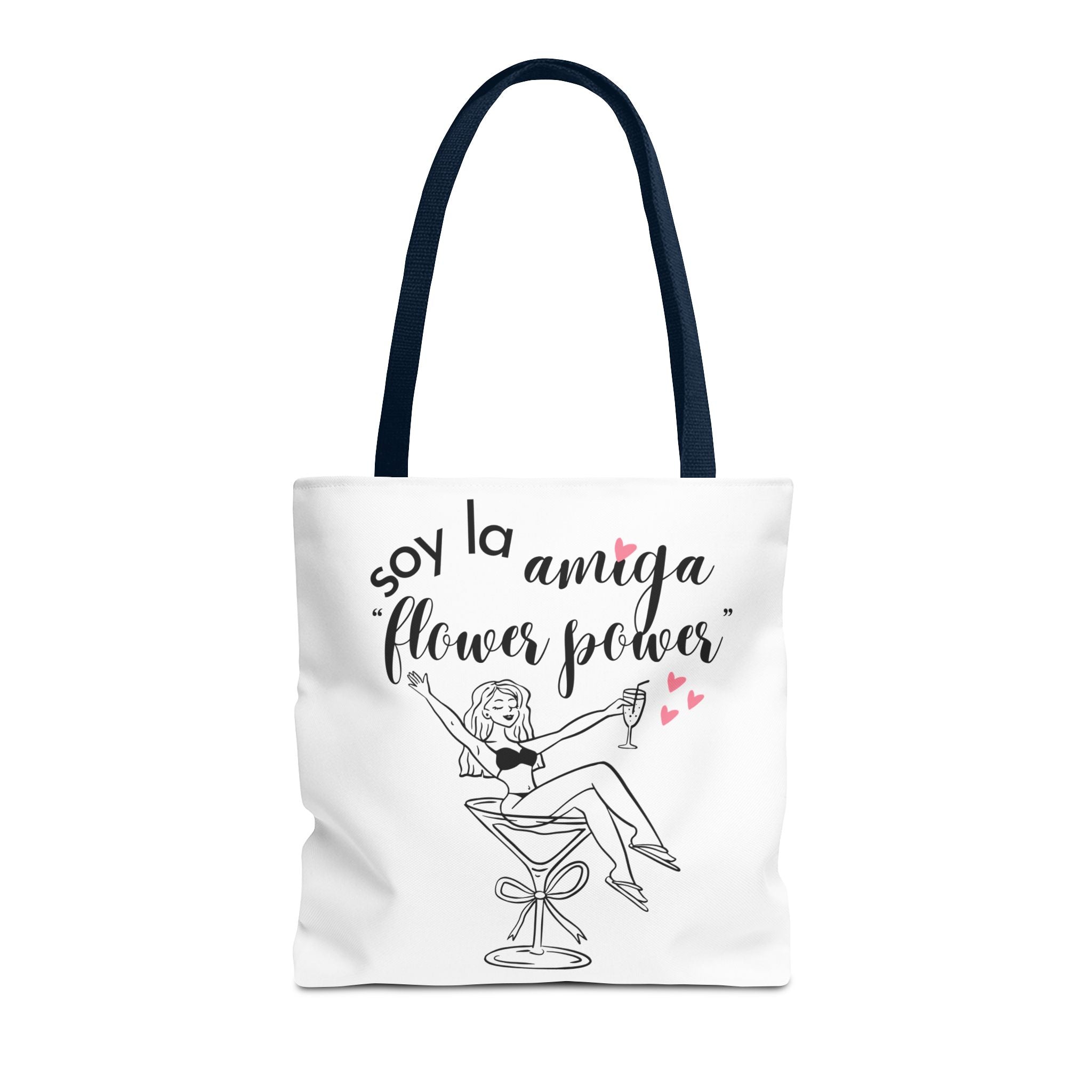 Bolso Tote "Soy la Amiga Flower Power" — Despedida de Soltera