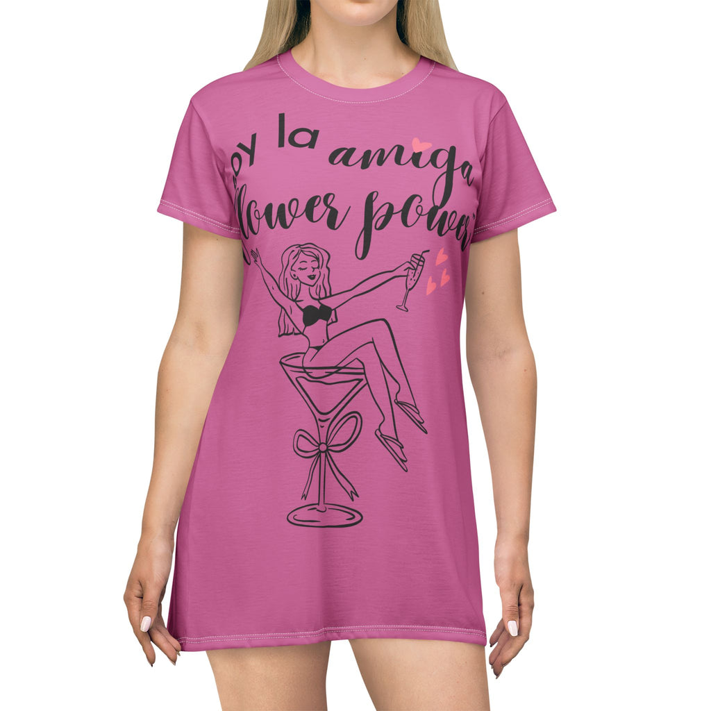 Vestido Camiseta — "Soy la Amiga Flower Power" Despedida de Soltera (Spanish Bride Tribe)