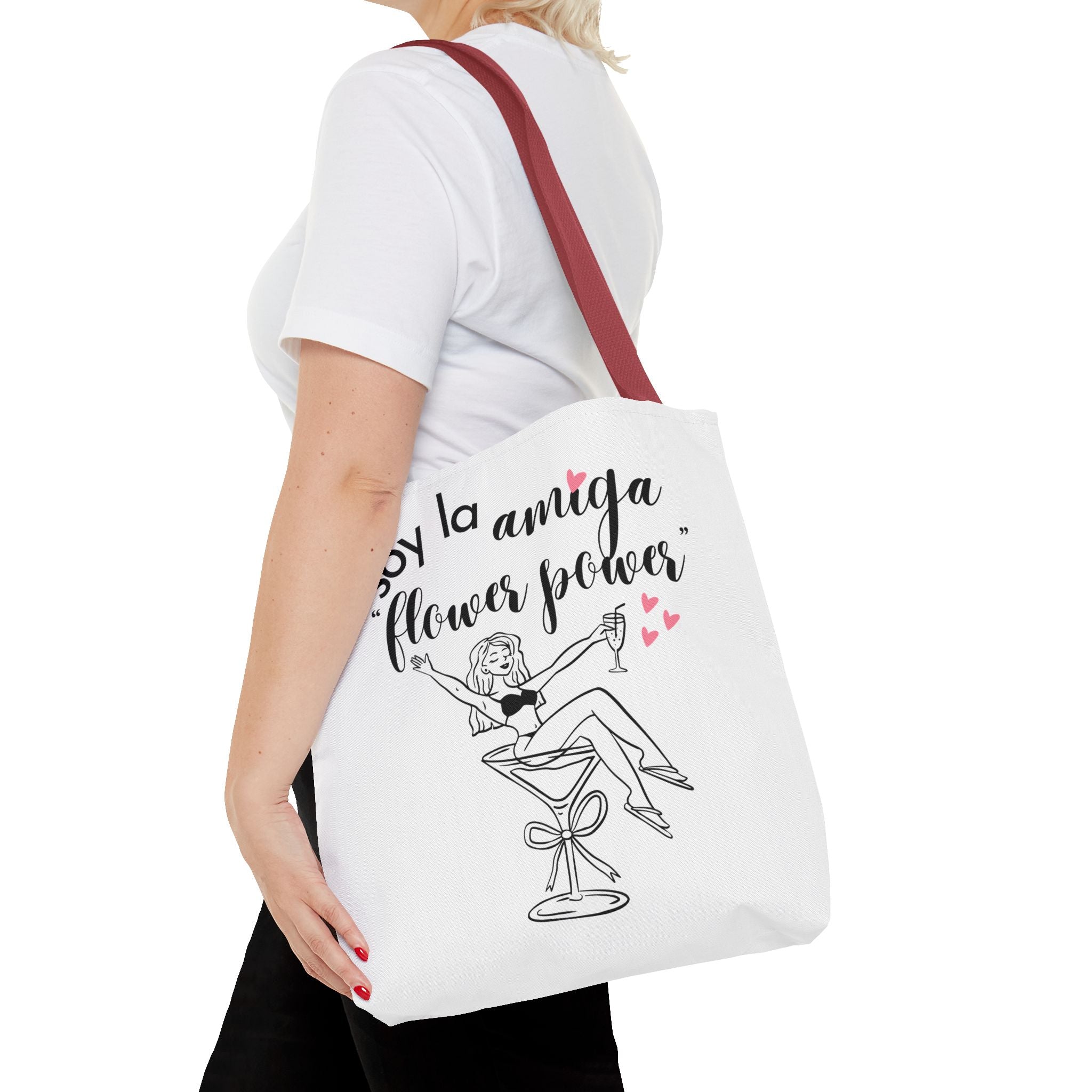 Bolso Tote "Soy la Amiga Flower Power" — Despedida de Soltera