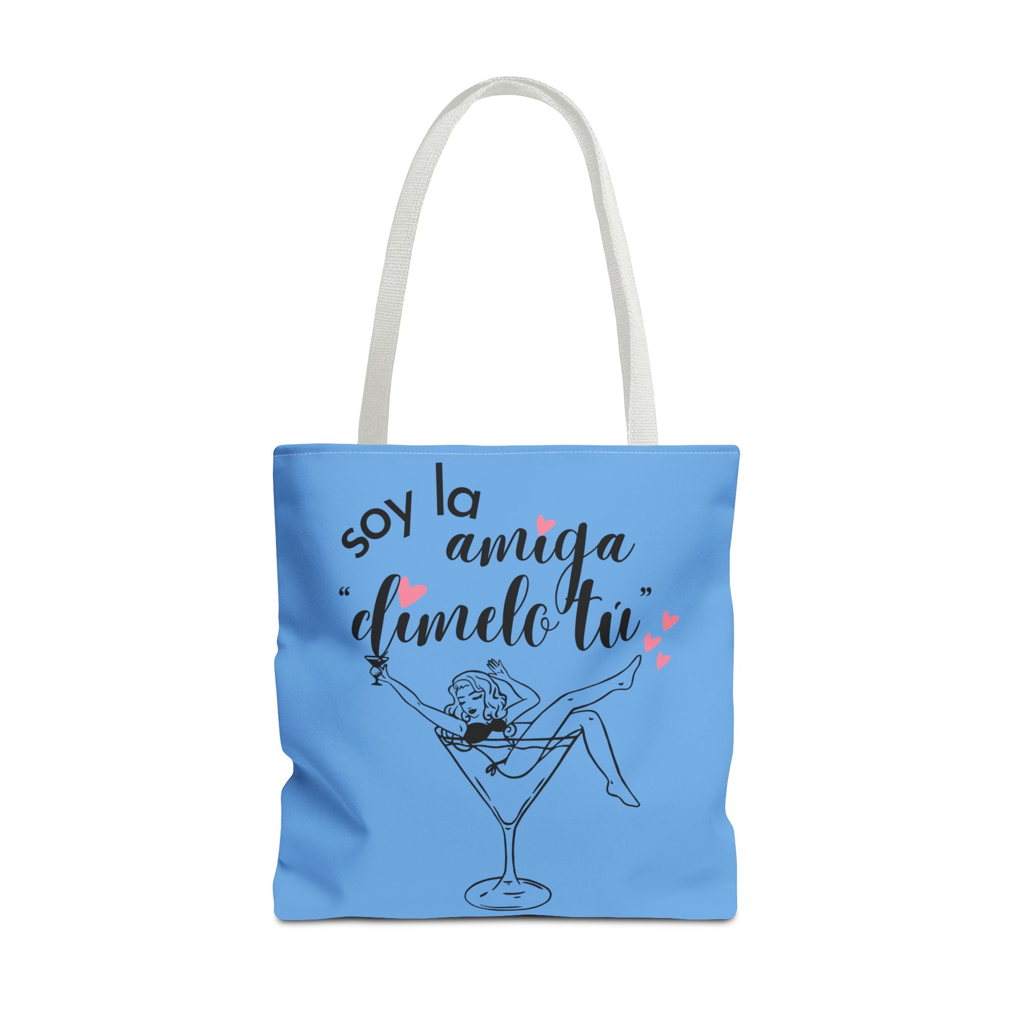 Bridesmaid Tote Bag - "Soy la amiga, dámelo tú" Bachelorette Party AOP Tote