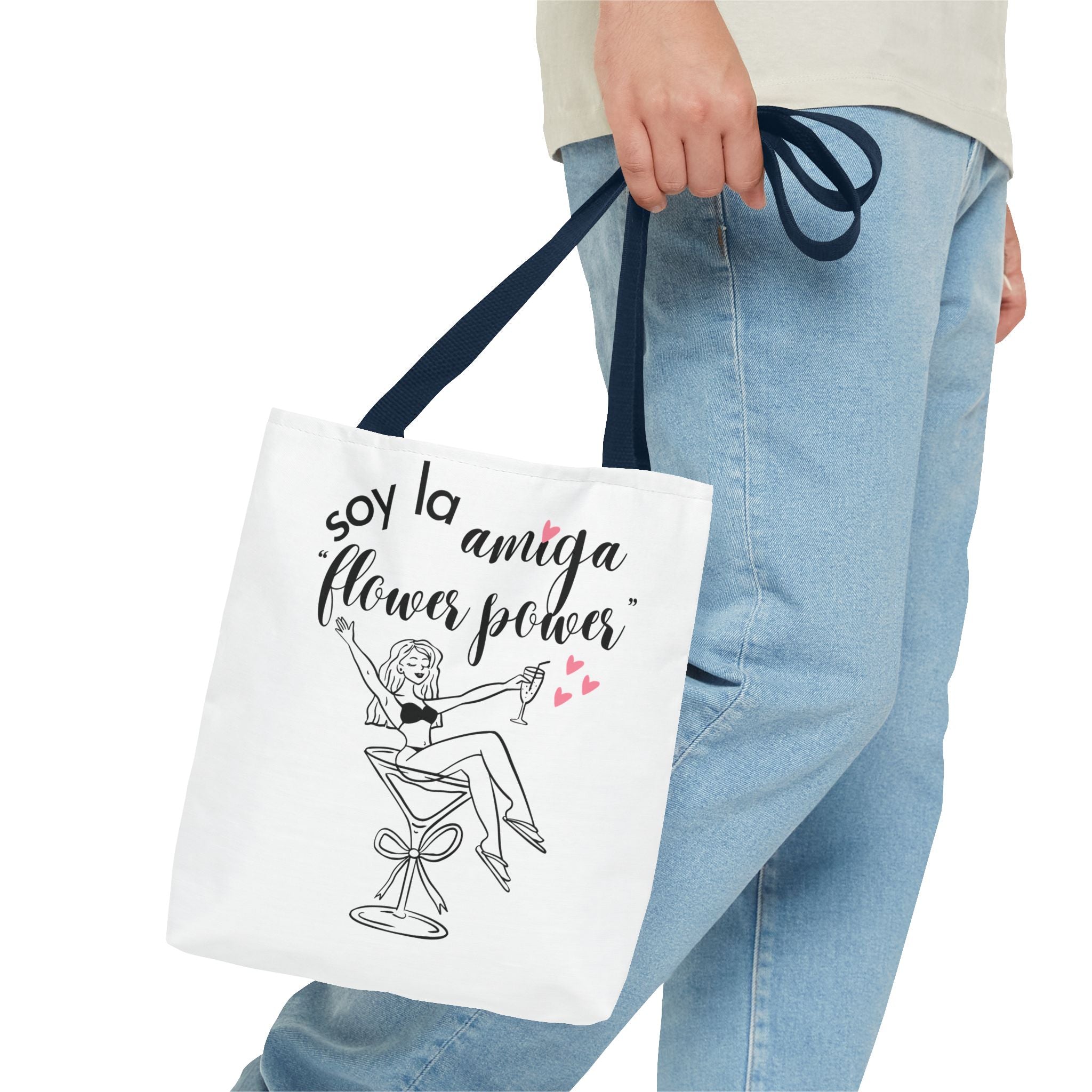 Bolso Tote "Soy la Amiga Flower Power" — Despedida de Soltera