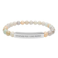 Pulsera Piedras Naturales Grabada 'Gracias Por Todo, Mamá' | Regalo Día de la Madre